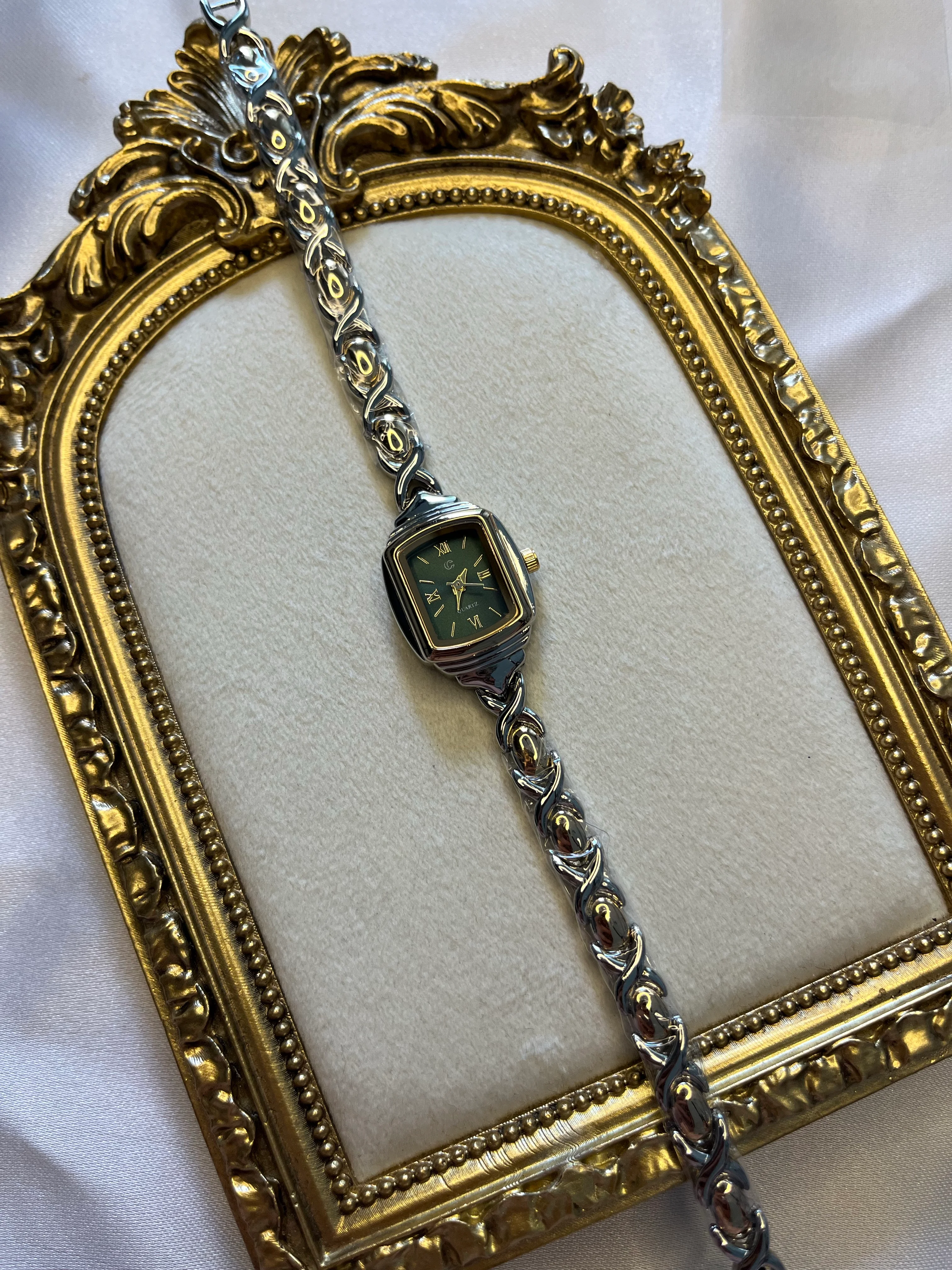 silver&gold zümr vintage saat