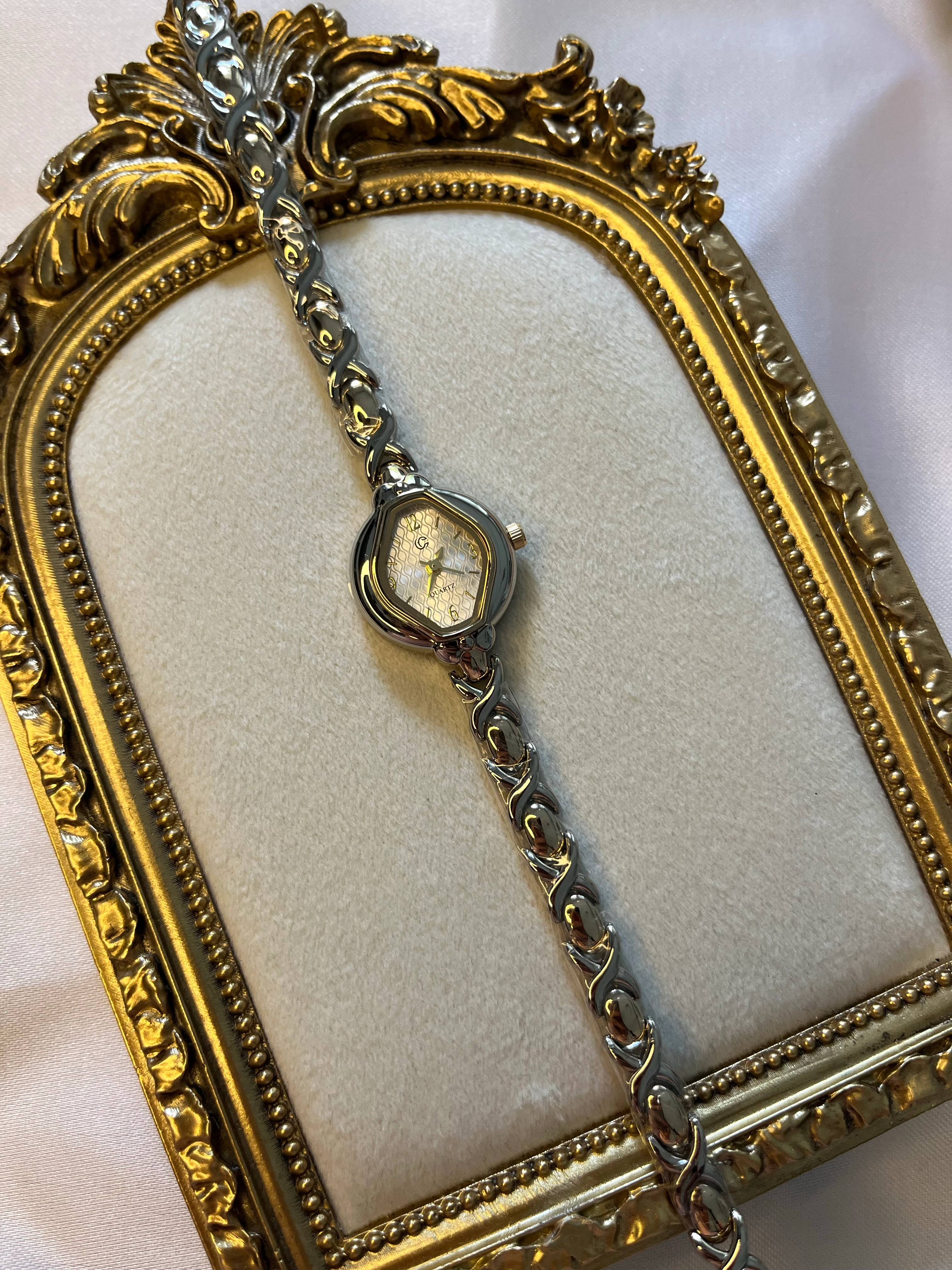 silver&gold sade vintage saat