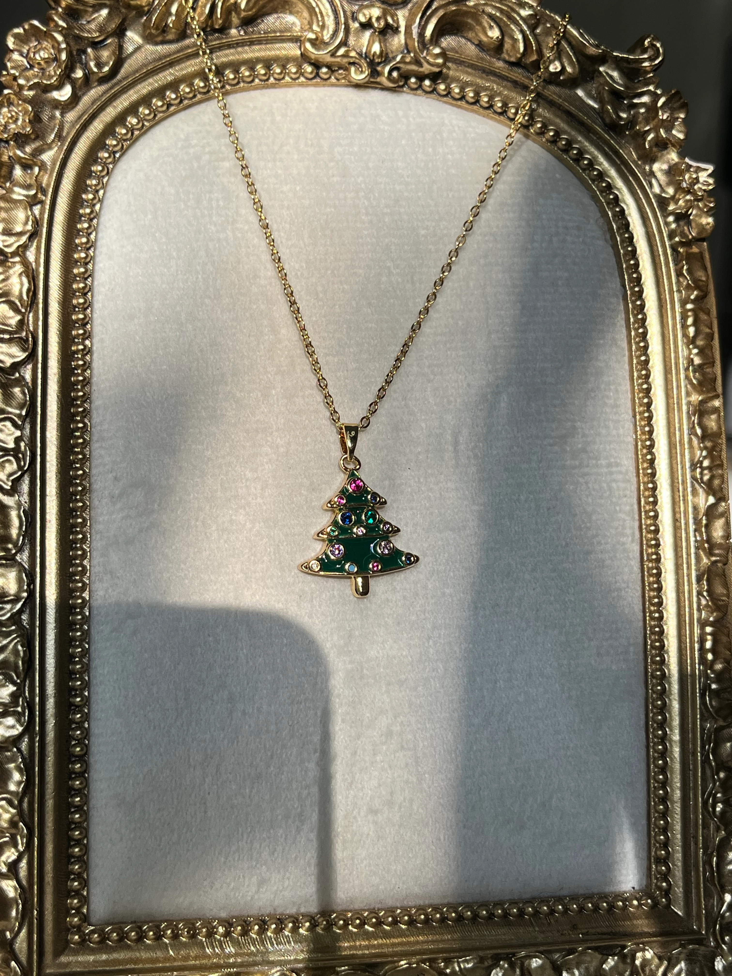 Yılbaşı ağacı figür kolye