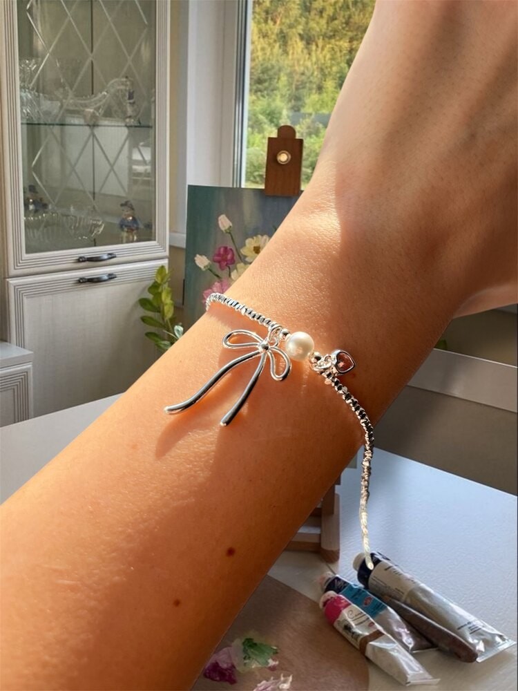 925S|Kurdele charm bileklik