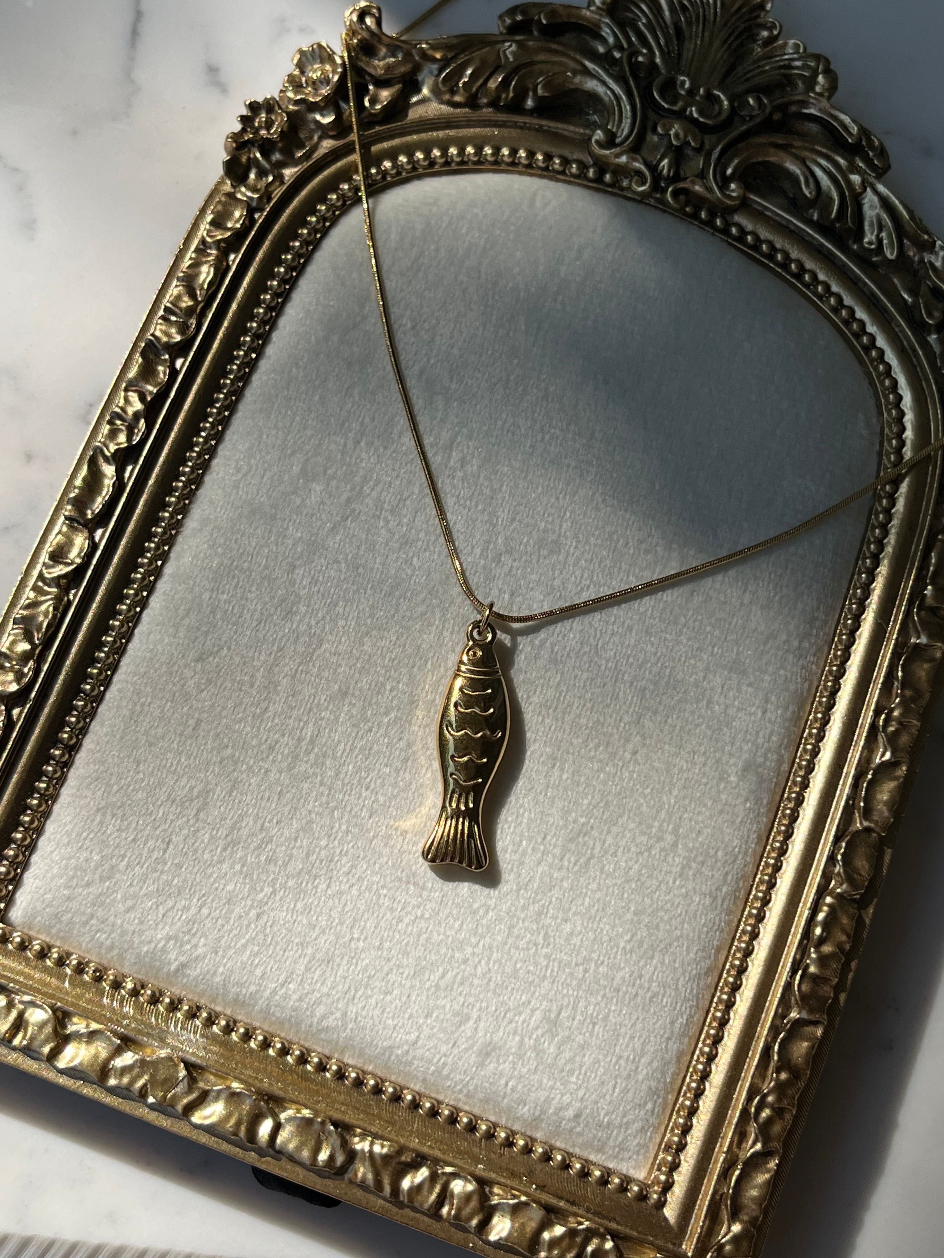 balık şans kolye gold