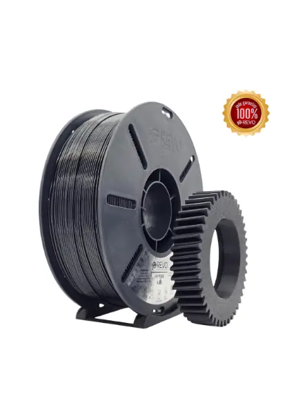 REVO Hyper ABS Siyah filament ve dişli baskı örneği