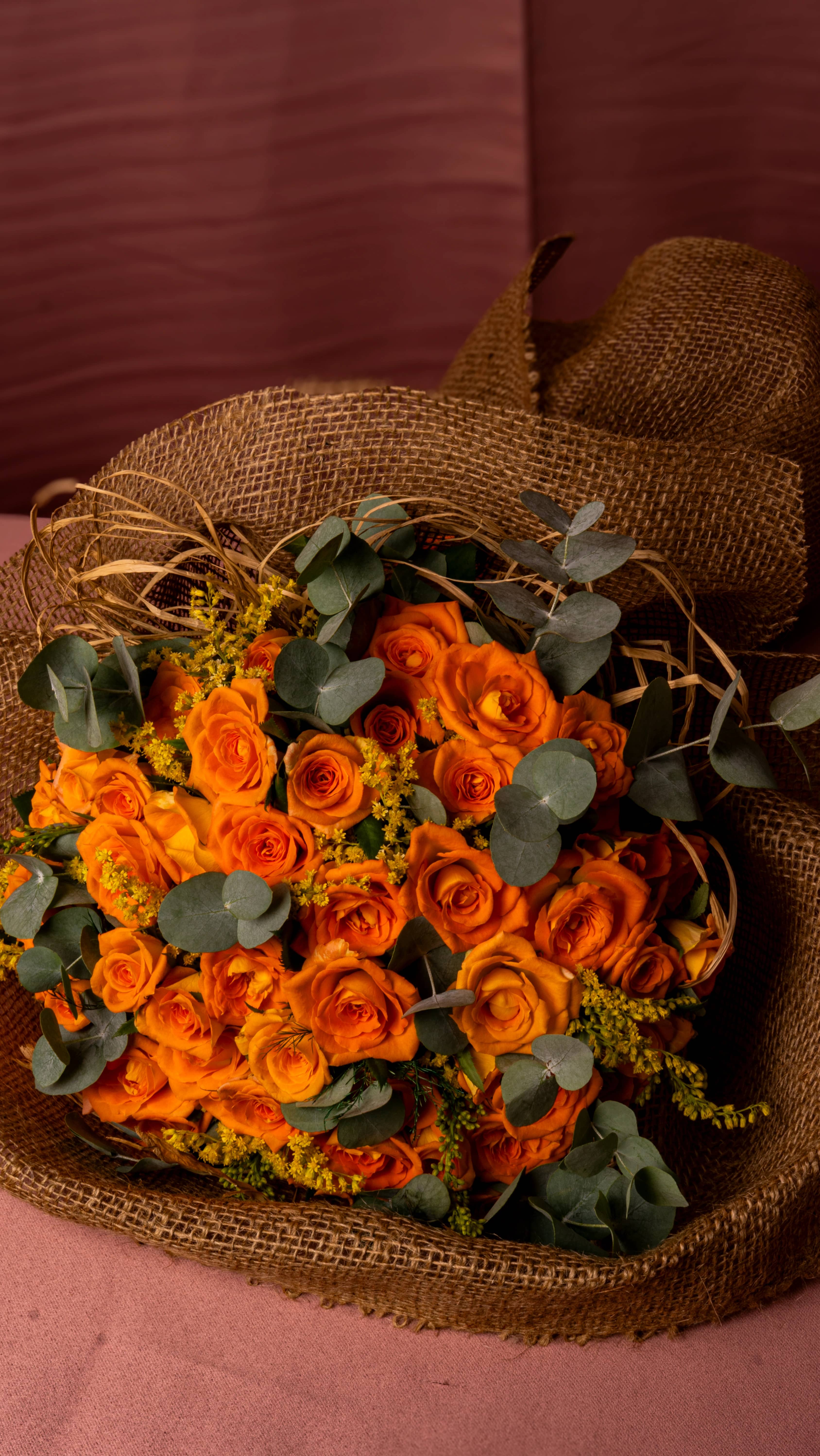 Sweet Autumn - Turuncu Gül Buketi 