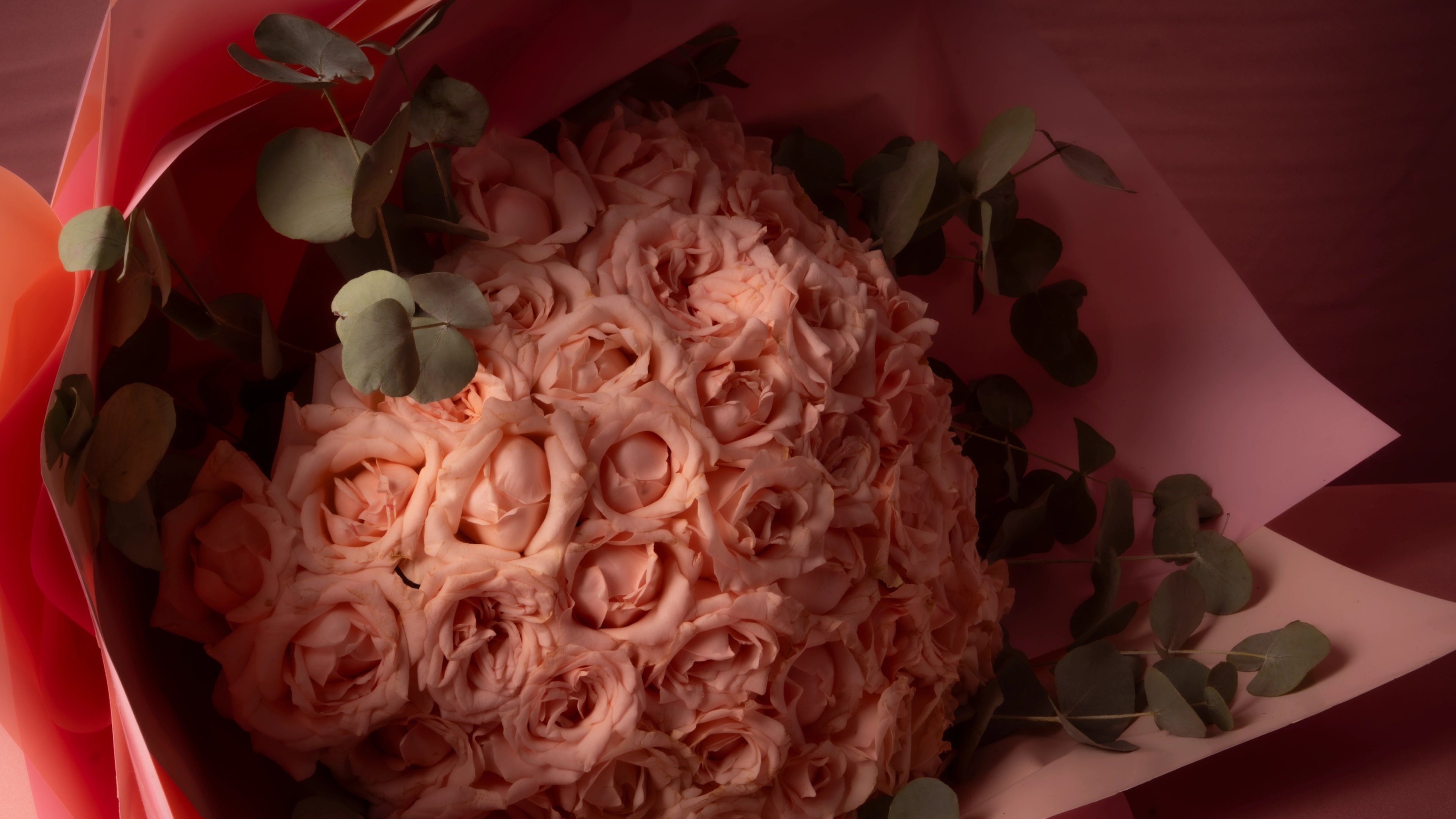 Pastel Pembe - Somon Gül Buketi