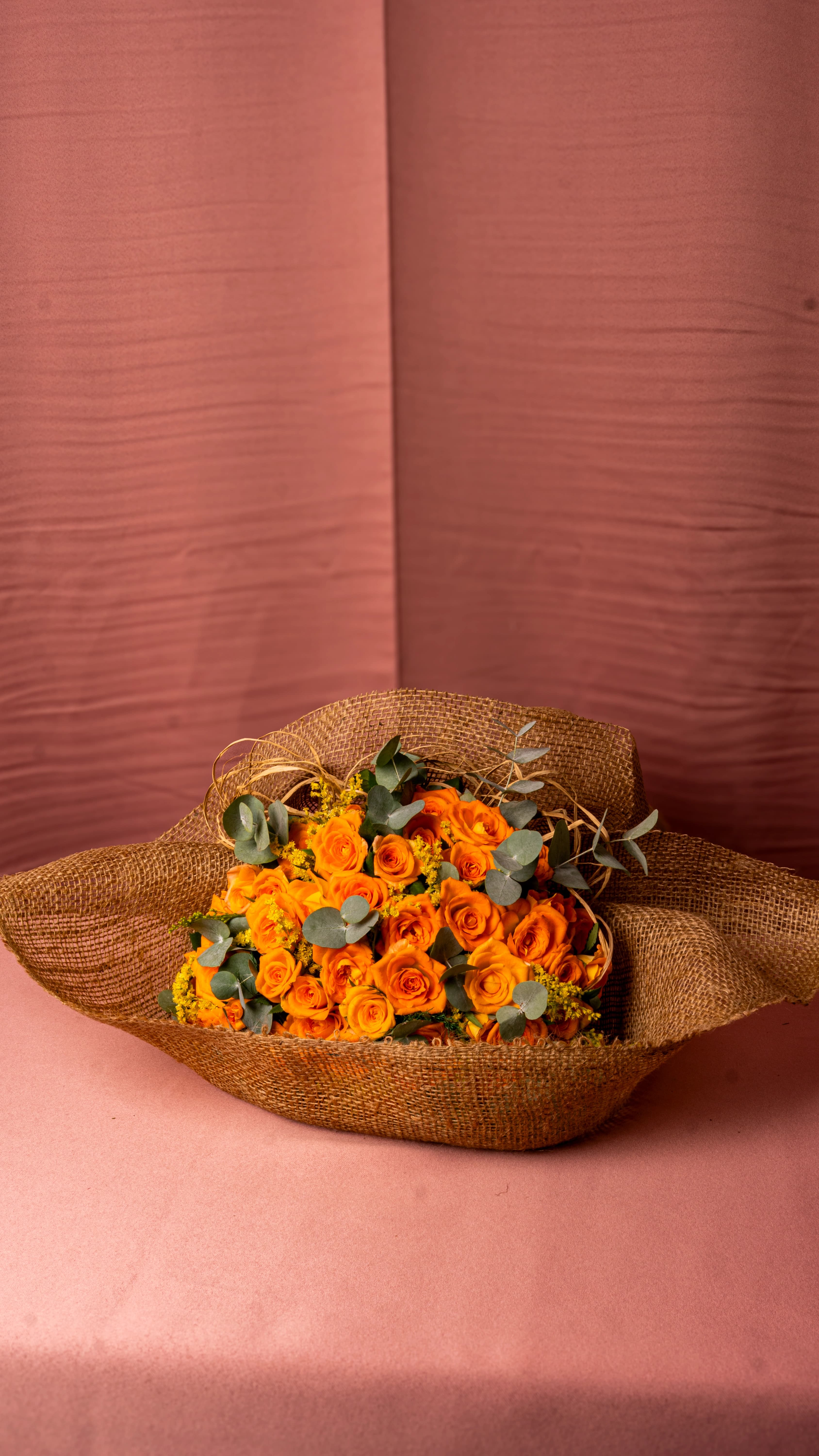 Sweet Autumn - Turuncu Gül Buketi 