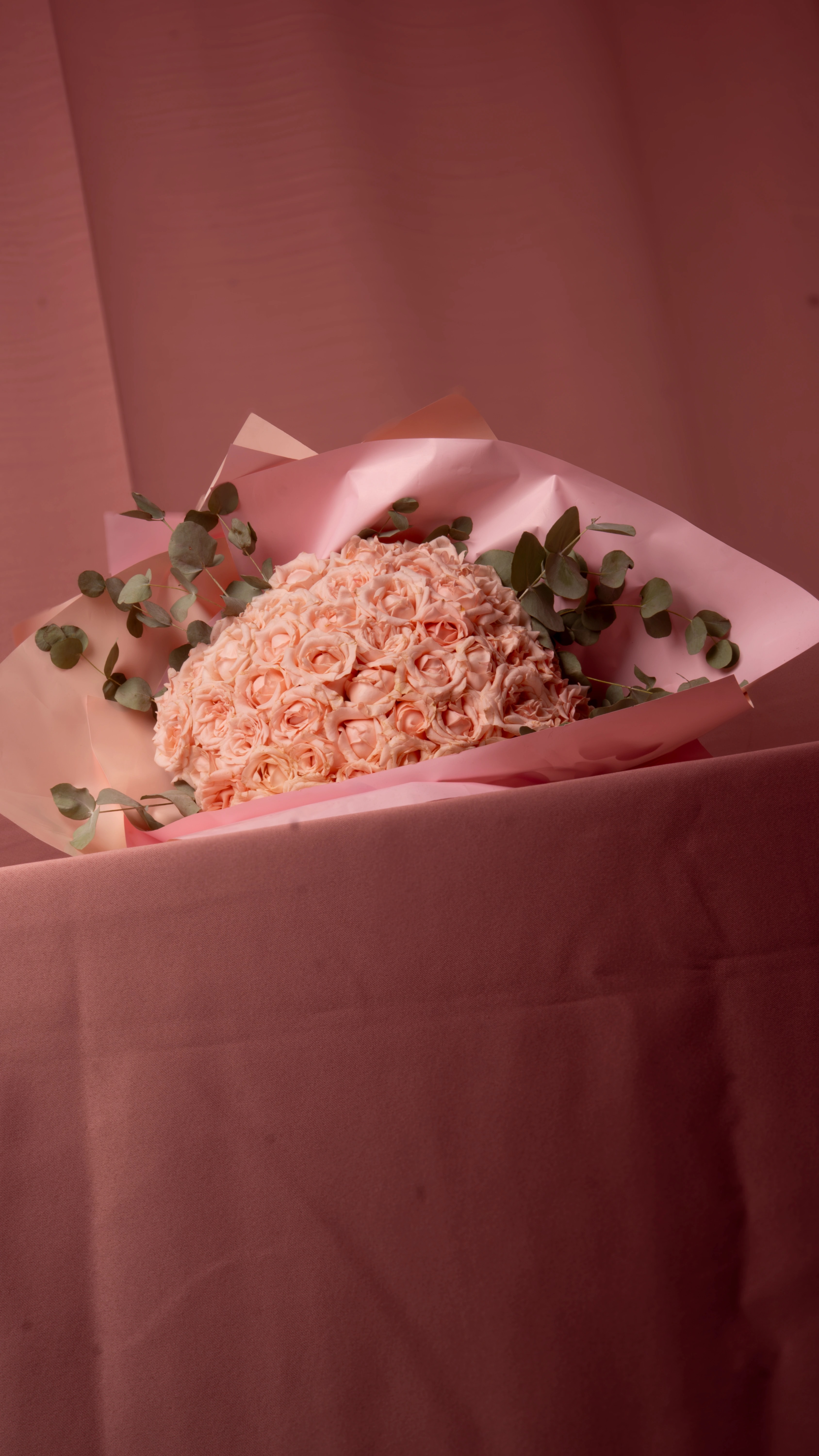 Pastel Pembe - Somon Gül Buketi