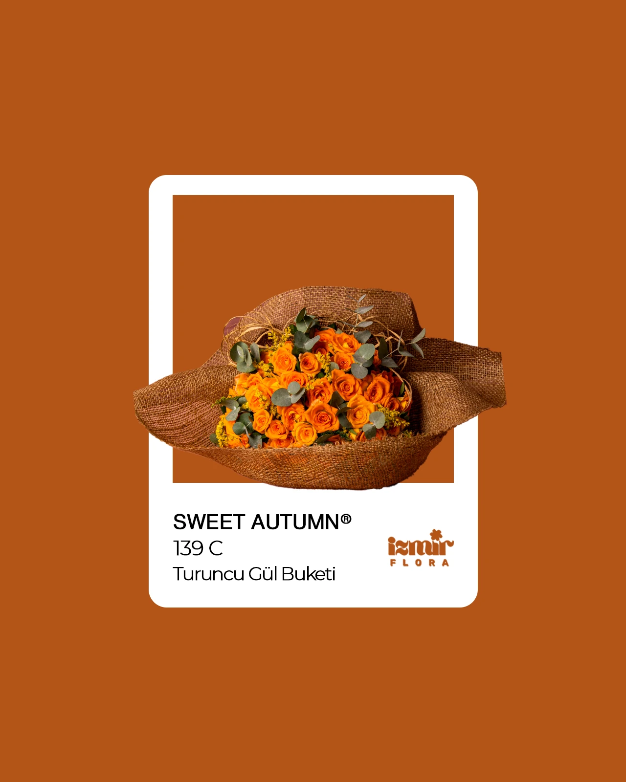 Sweet Autumn - Turuncu Gül Buketi 