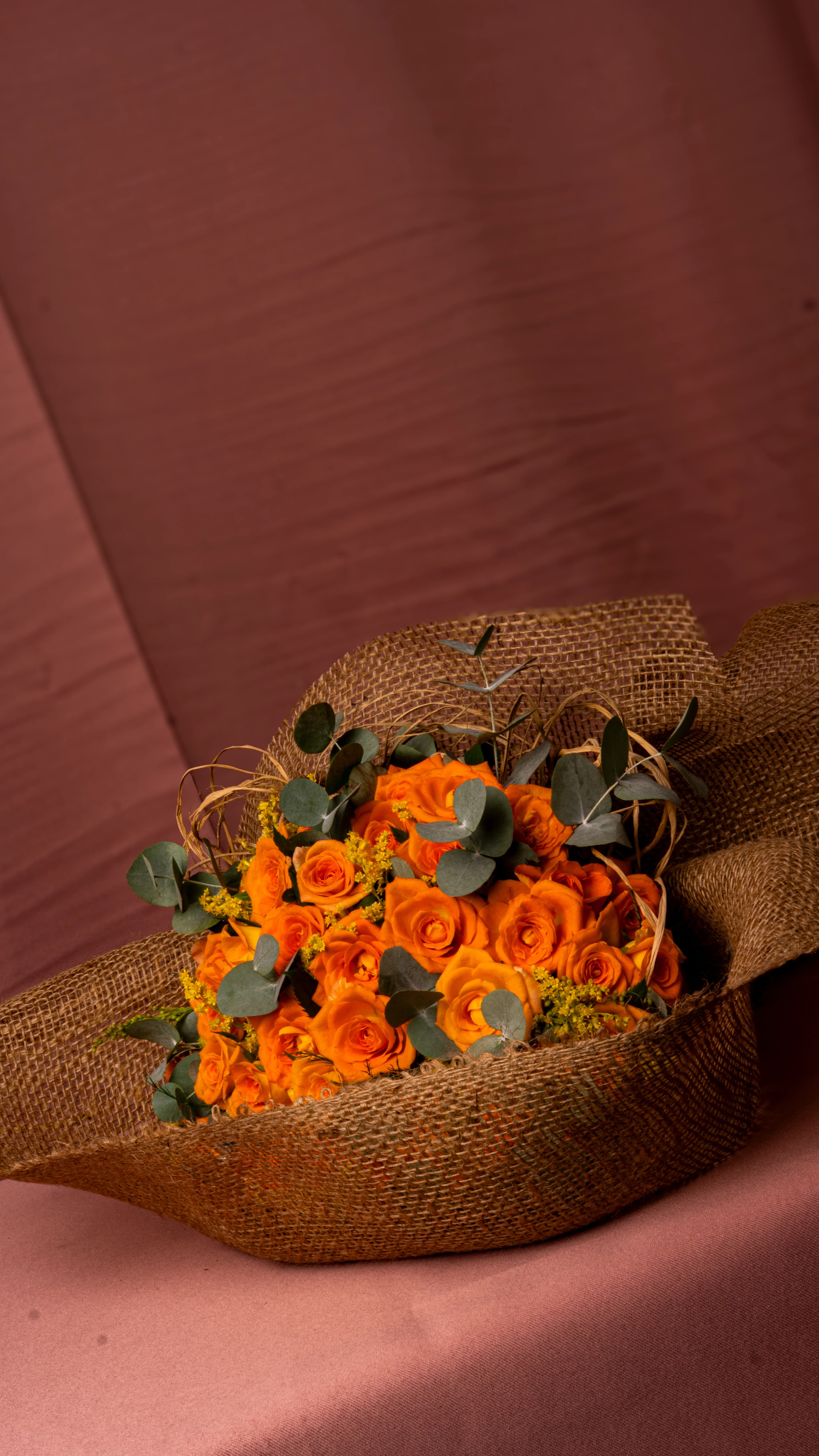 Sweet Autumn - Turuncu Gül Buketi 