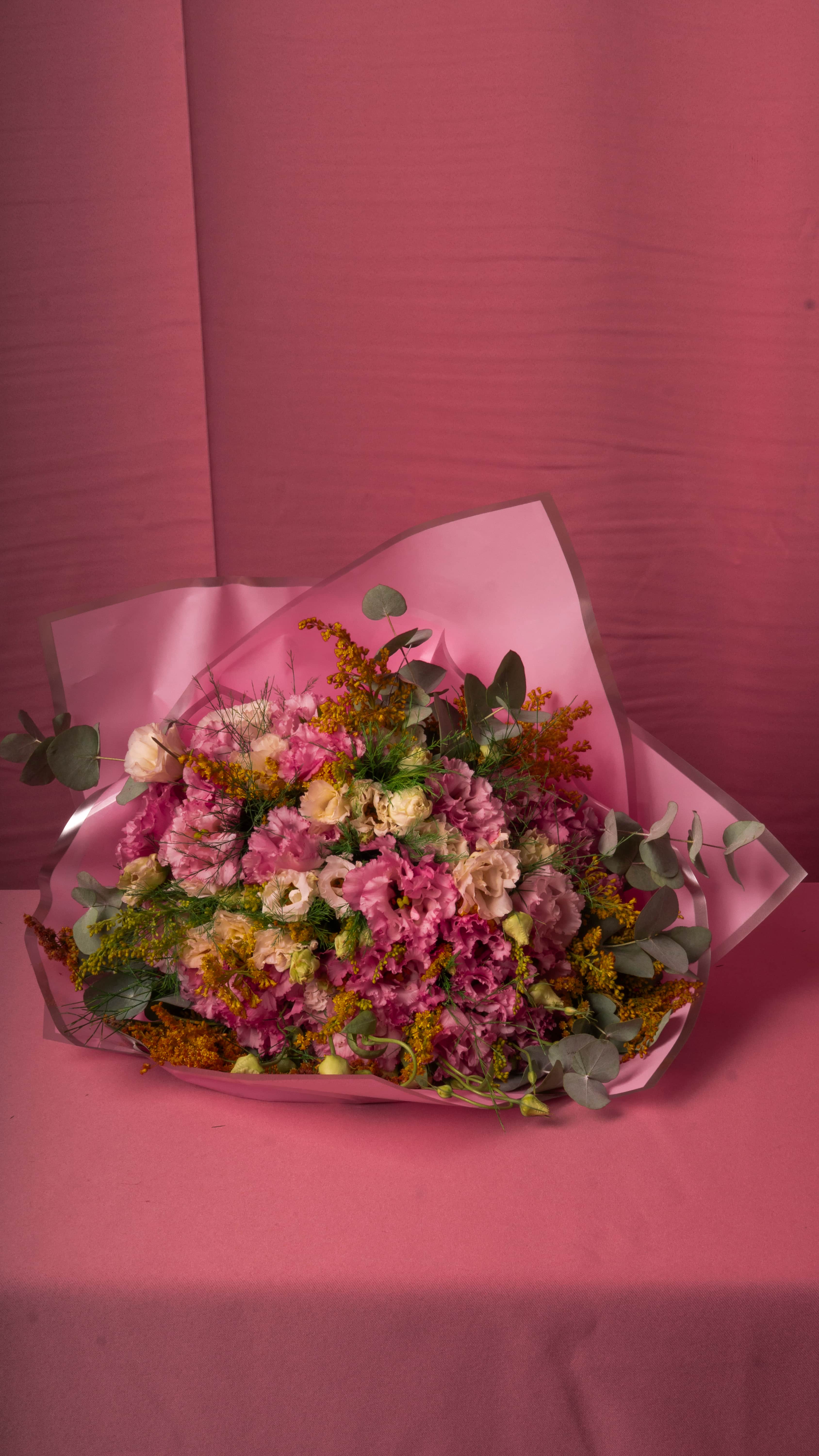 Cinderella - Pembe Lisyantus Buketi