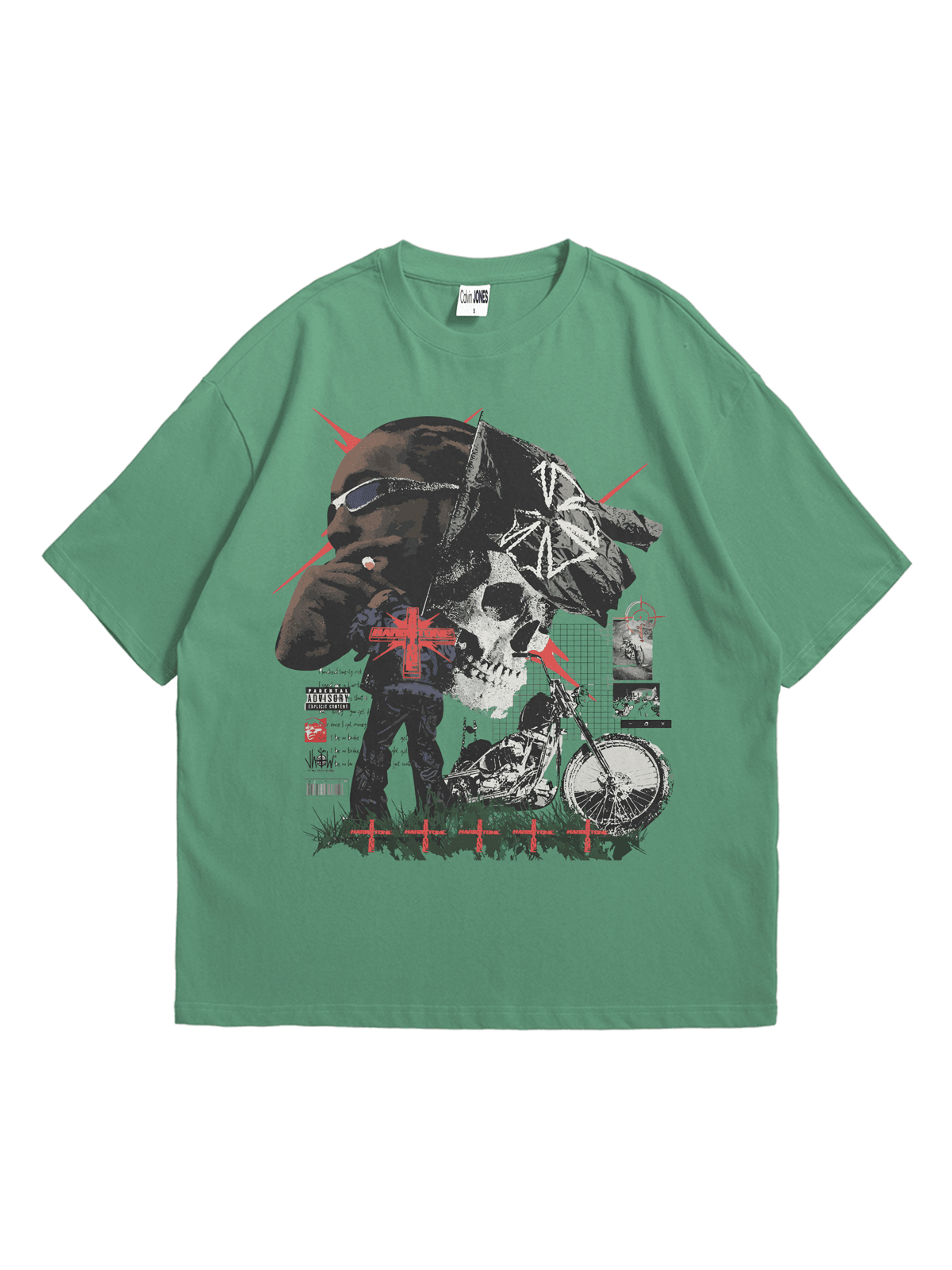 Çağla Don Toliver Baskılı Oversize Bisiklet Yaka Kısa Kollu T-Shirt