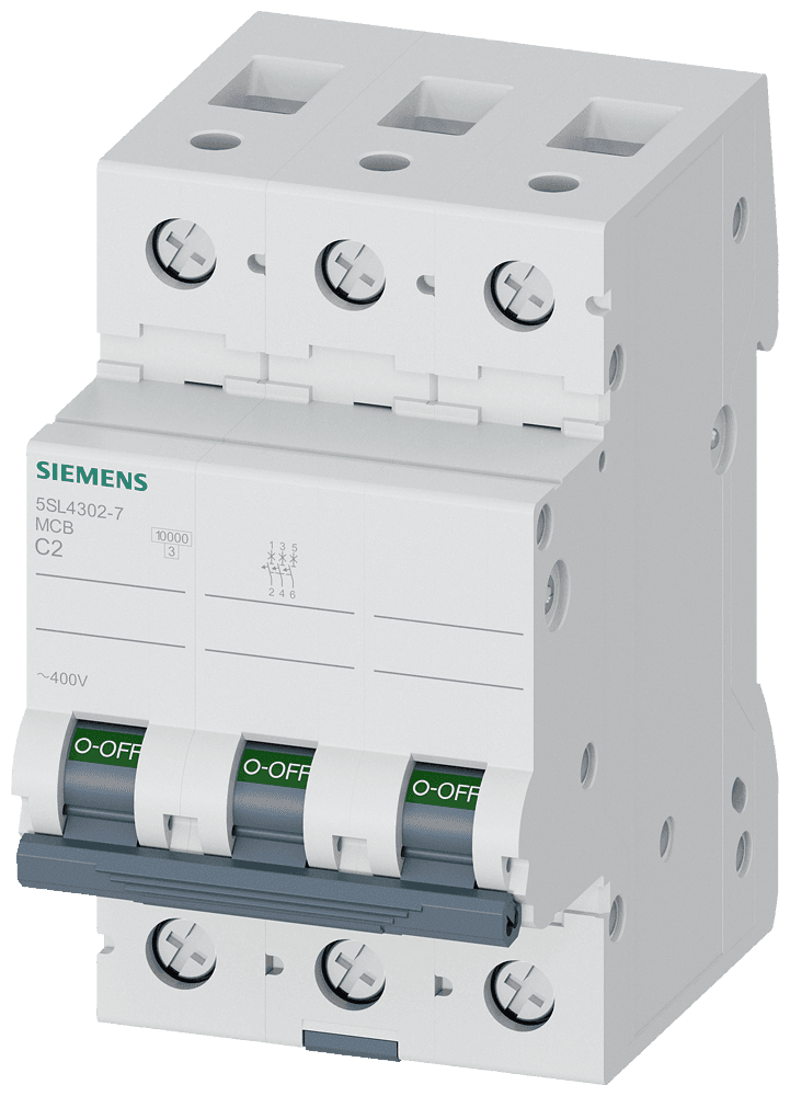 SIEMENS - 5SL4302-7 2A, 10kA, 3 KUTUP C TİPİ OTOMATİK SİGORTA