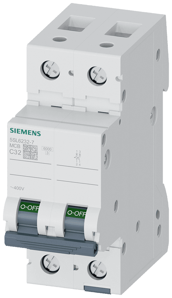 SIEMENS - 5SL6232-7 32A, 6kA, 2 KUTUP C TİPİ OTOMATİK SİGORTA