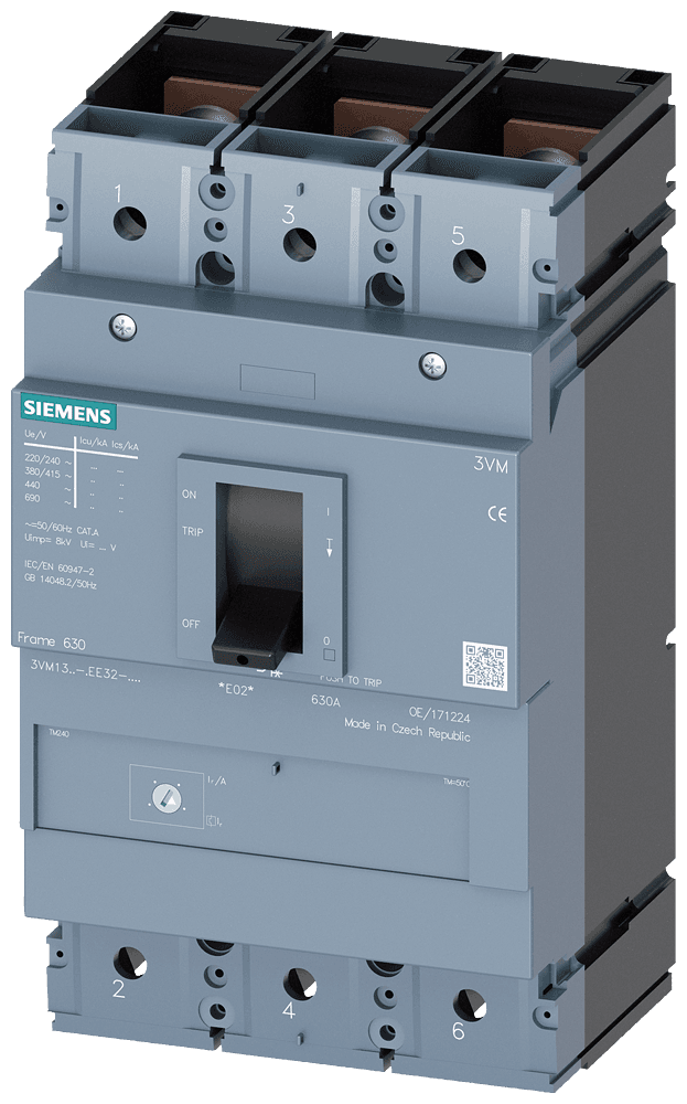 SIEMENS - 3VM1340-4EE32-0AA0 3KUTUP, 36kA, 280-400A KOMPAKT GÜÇ ŞALTERİ