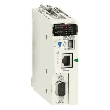 SCHNEIDER-BMXP342020 / İşlemci Modülü M340 - maks 1024 Dijital + 256 analog G/Ç - Modbus - Ethernet