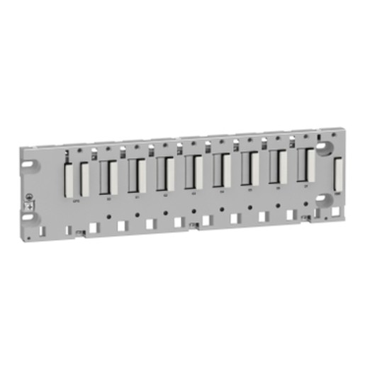 SCHNEIDER-BMXXBP0800 / Raf M340 - 8 slot - panel, plaka veya DIN rayı montajı