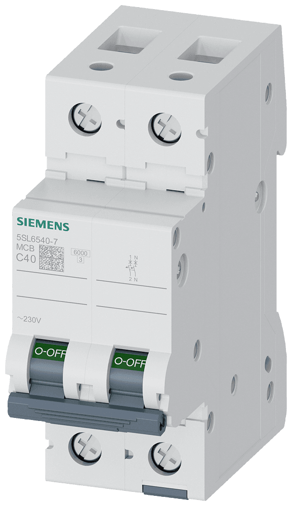 SIEMENS - 5SL6540-7 40A, 6kA, 1F+N 2 KUTUP C TİPİ OTOMATİK SİGORTA