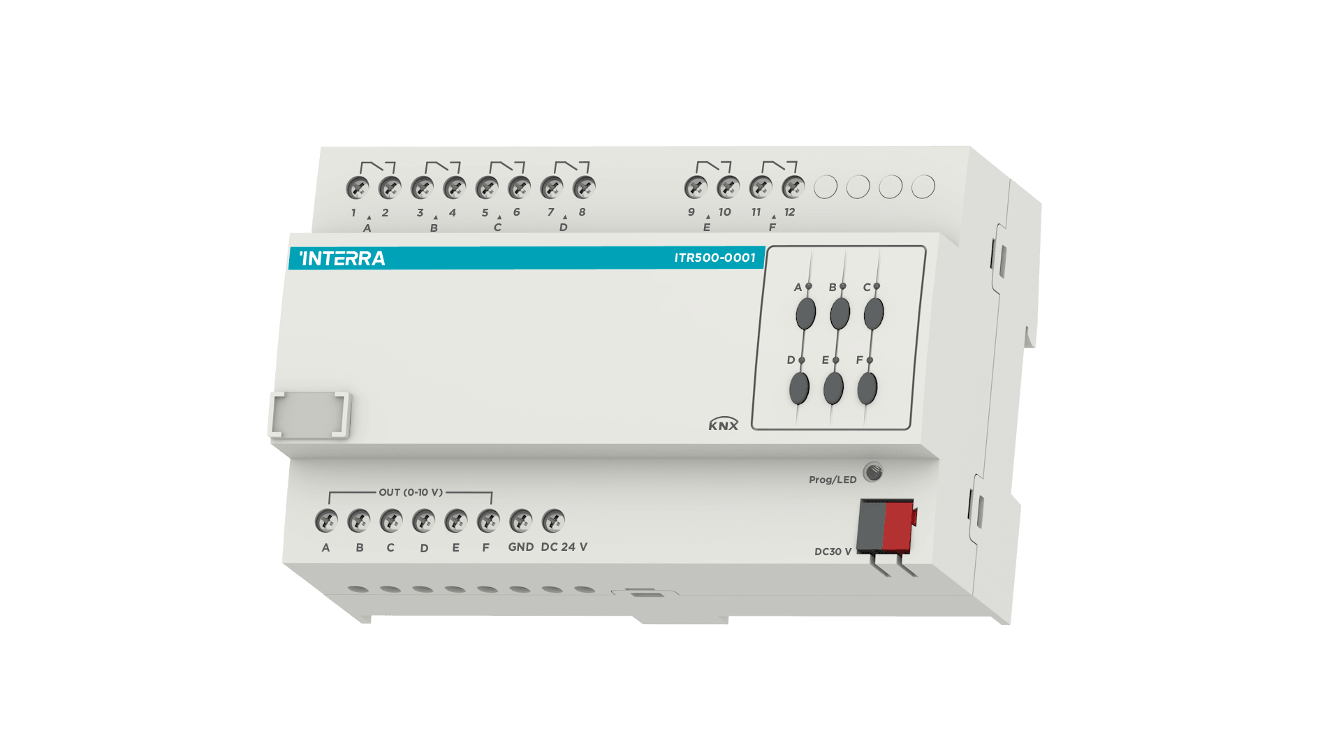 Interra - ITR500-0001 KNX Ballast Controller - 6 Channel 10A (0/1-10V DC)