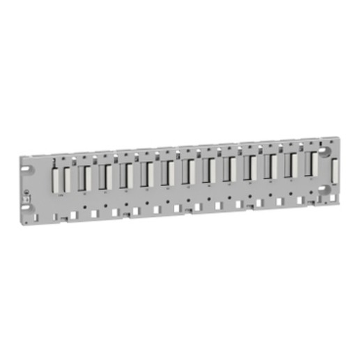 SCHNEIDER-BMXXBP1200 / Raf M340 -12 slot - panel, plaka veya DIN ray montajı