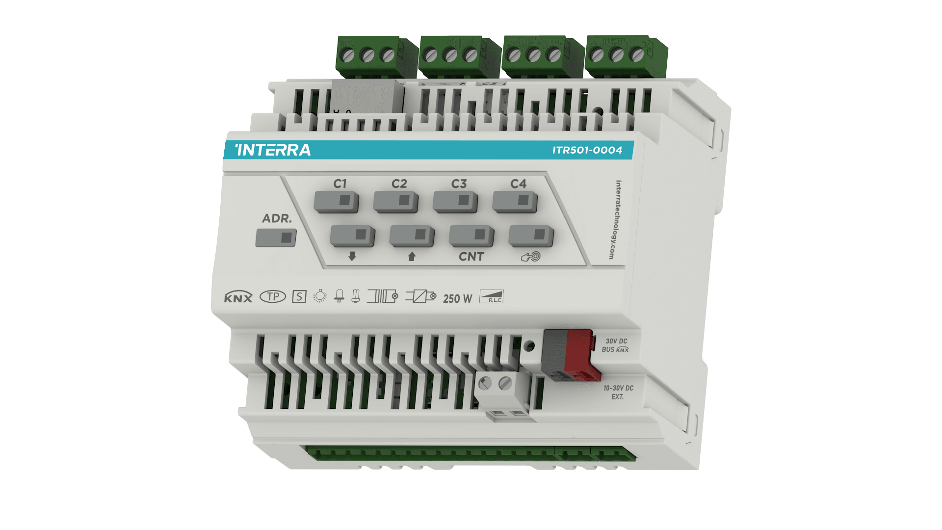 İNTERRA-ITR501-0004 / KNX Universal Dimmer Actuator - 4 Channel