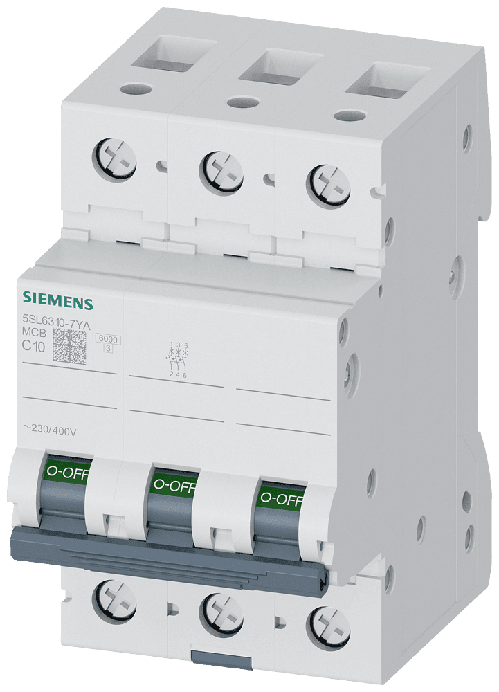 SIEMENS - 5SL6310-7YA 10A, 6kA, 3 KUTUP C TİPİ OTOMATİK SİGORTA