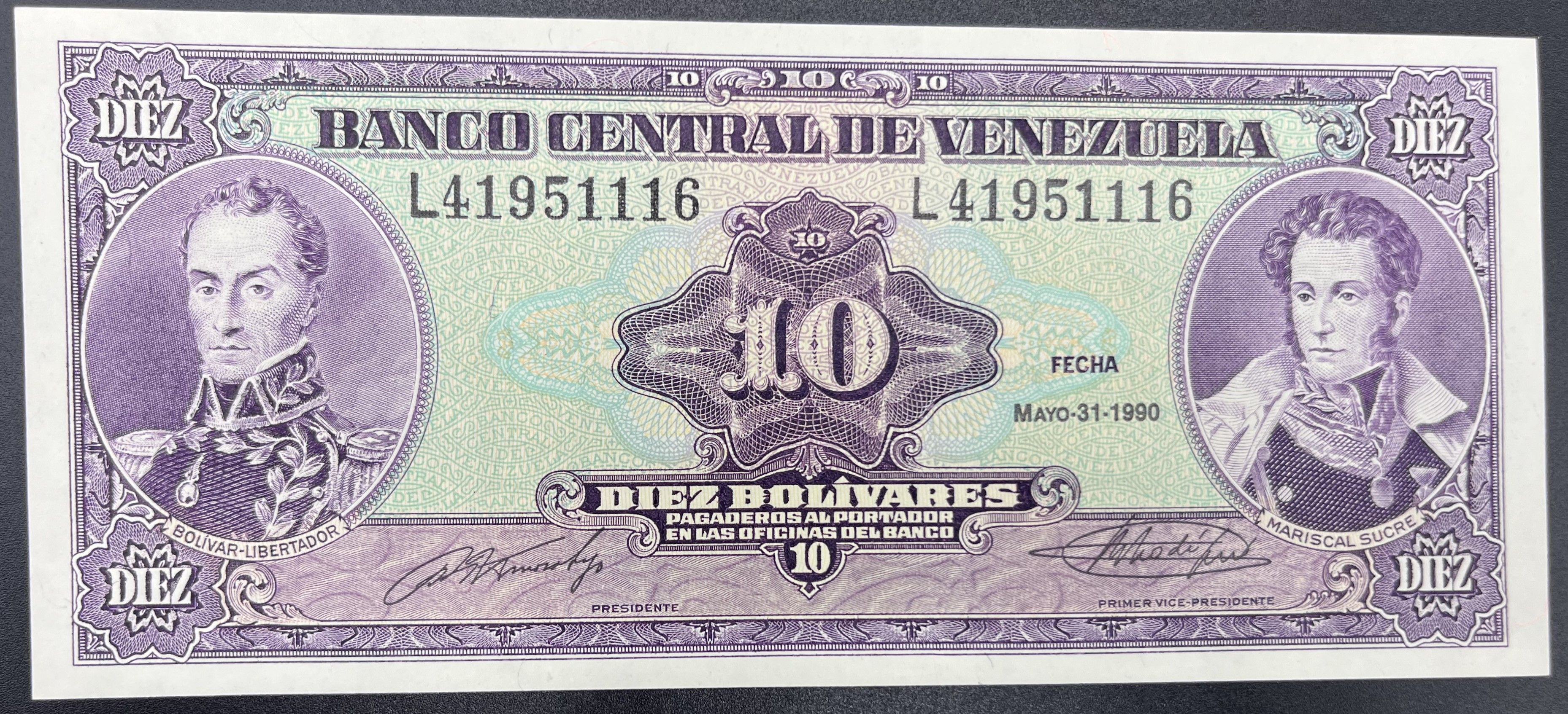 VENEZUELLA>10.00>BOLİVAR