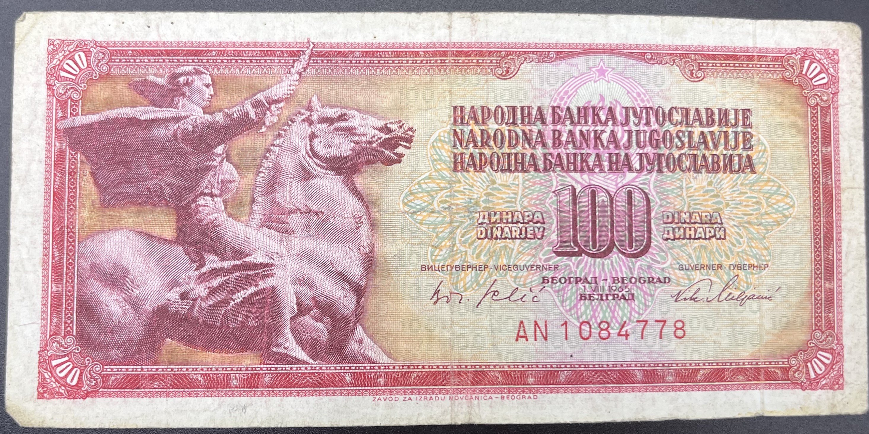 YUGOSLAVYA>100,000.00>DİNAR