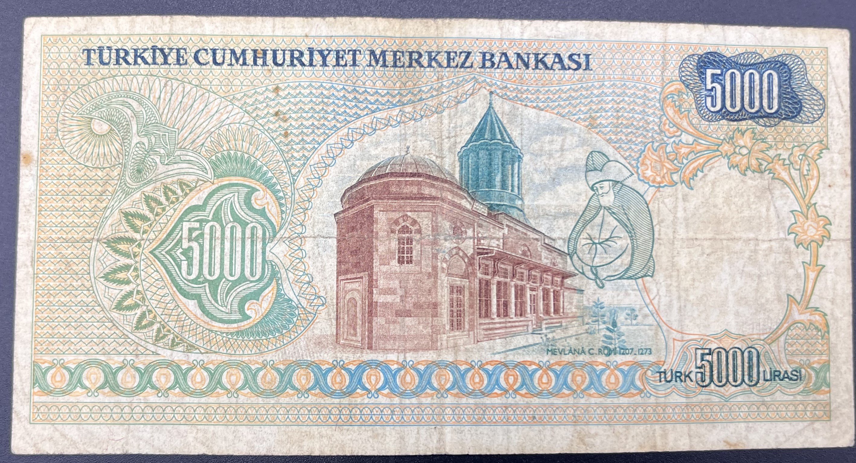 7.EMİSYON>5000>TL..KÜÇÜK MEVLANA