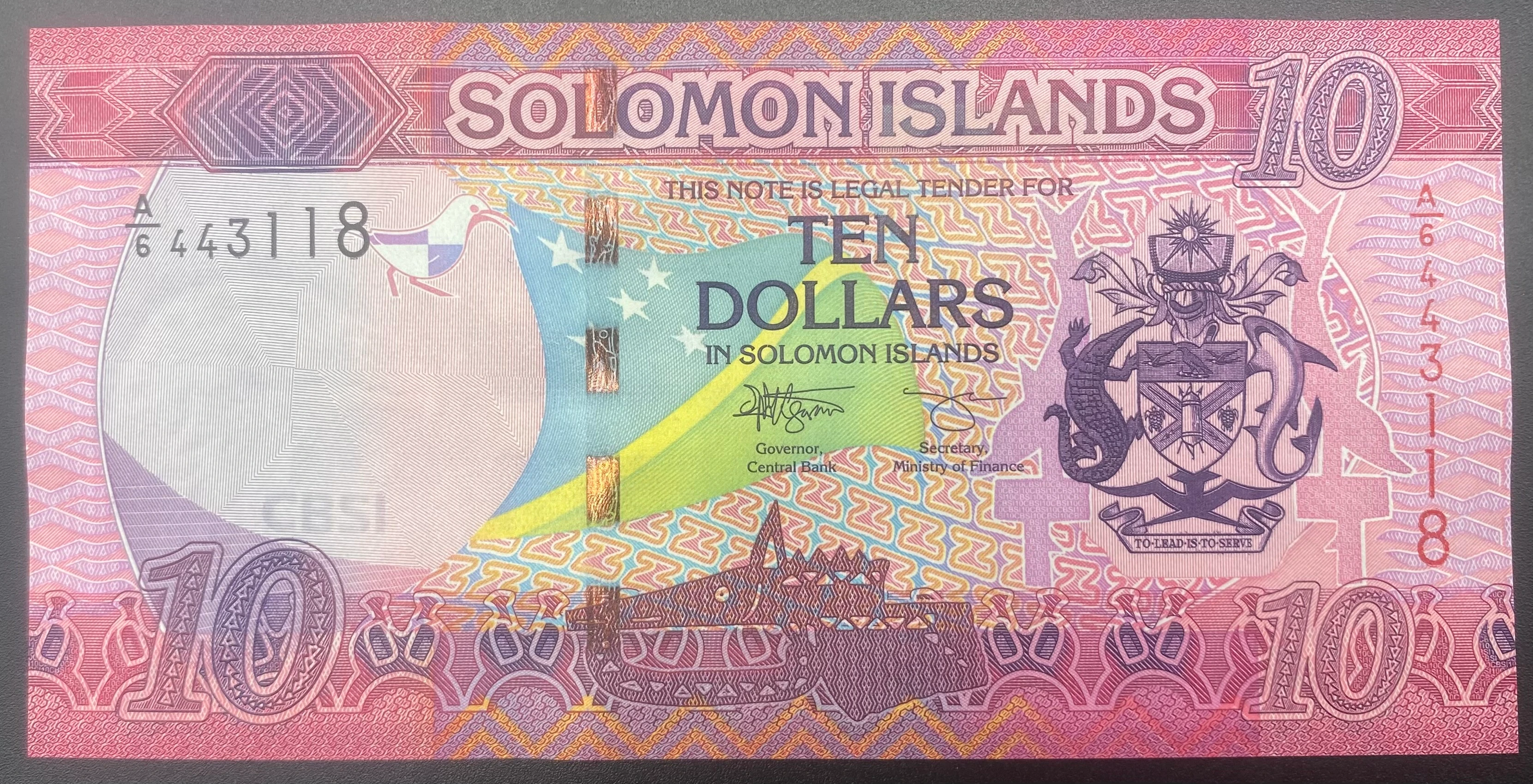 SOLOMON ADALARI  10  DOLAR  (2008)-ÇİL