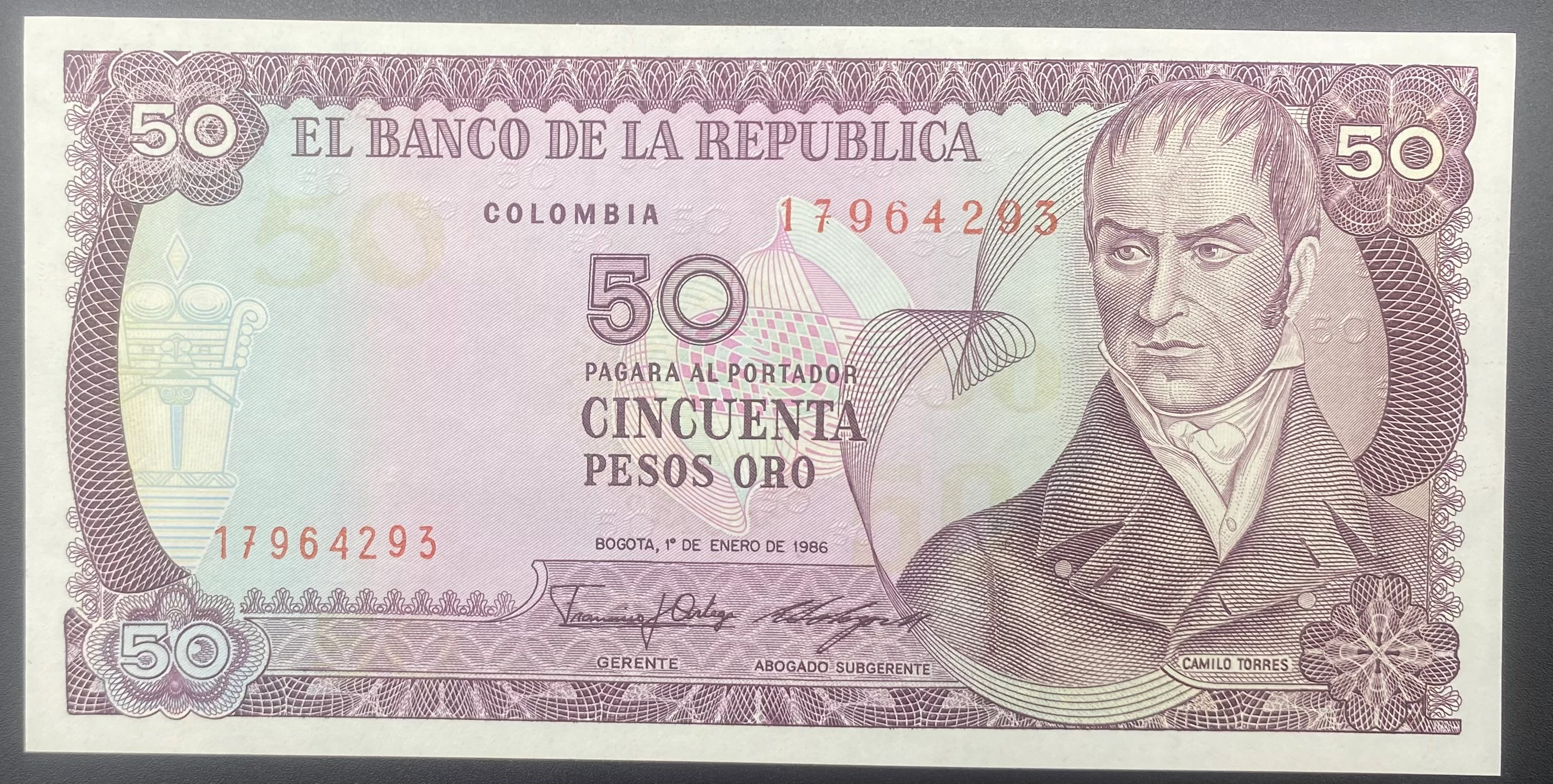 KOLOMBİA  50 PESOS (1996)-ÇİL
