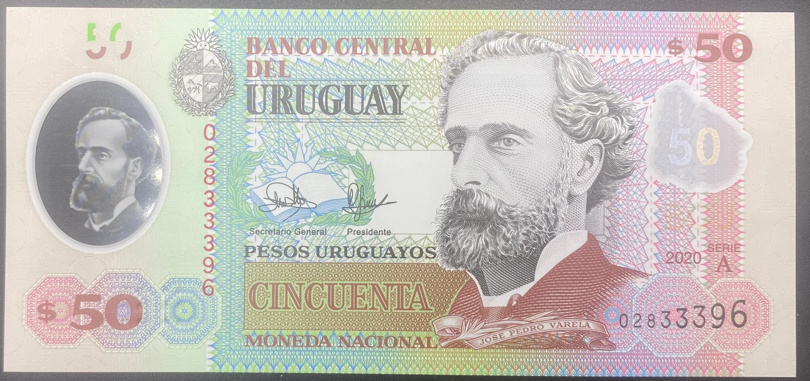 URUGUAY  50  PESOS  (2020)-ÇİL