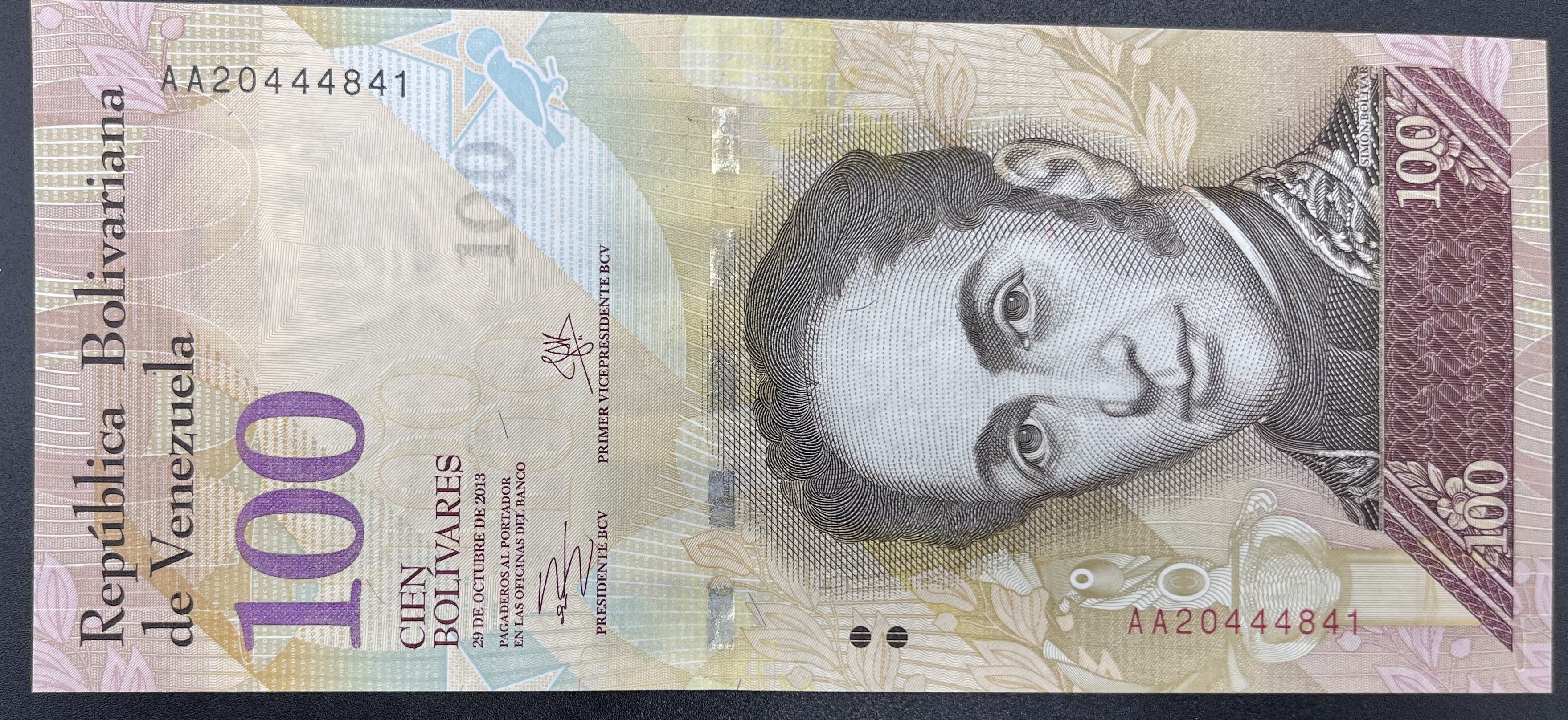 VENEZUELLA>100.00>BOLİVAR