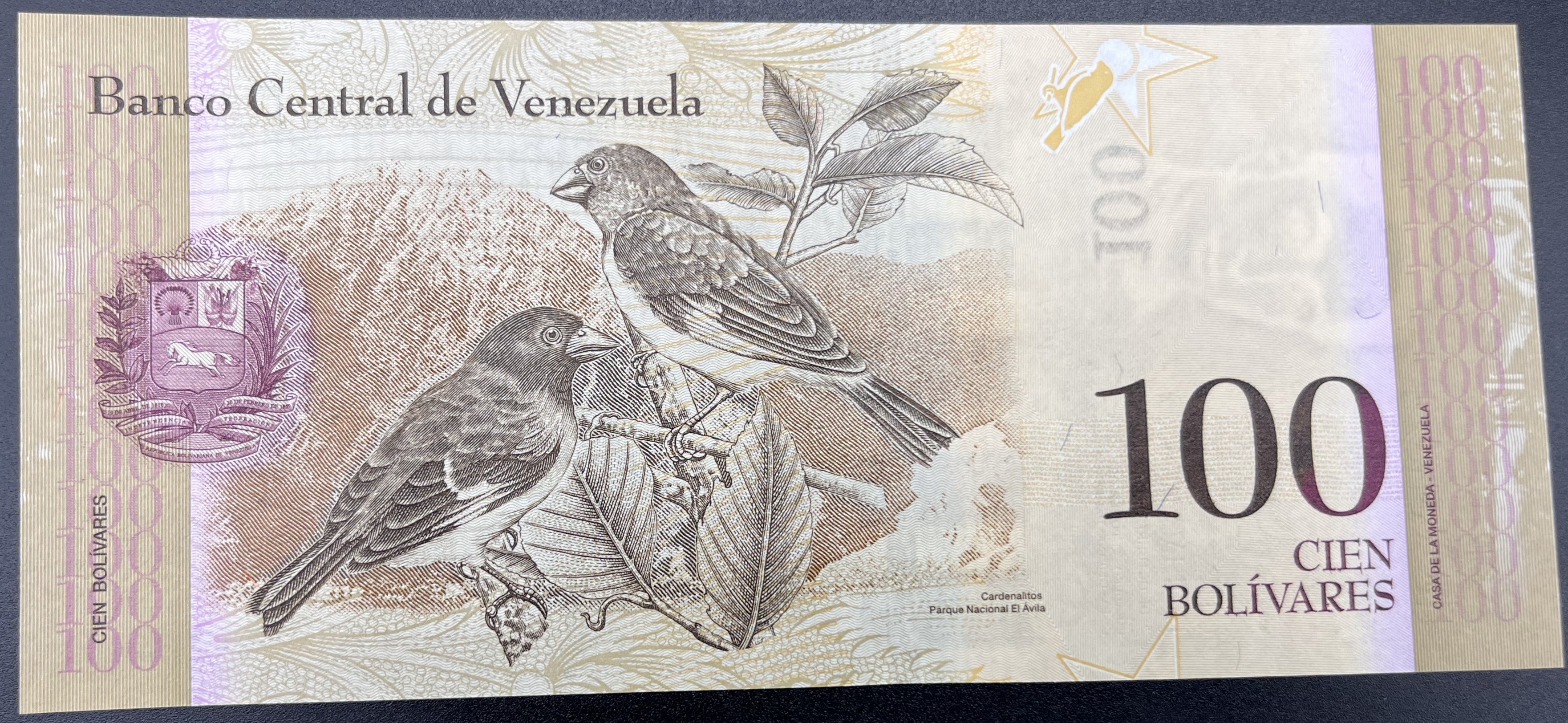 VENEZUELLA>100.00>BOLİVAR