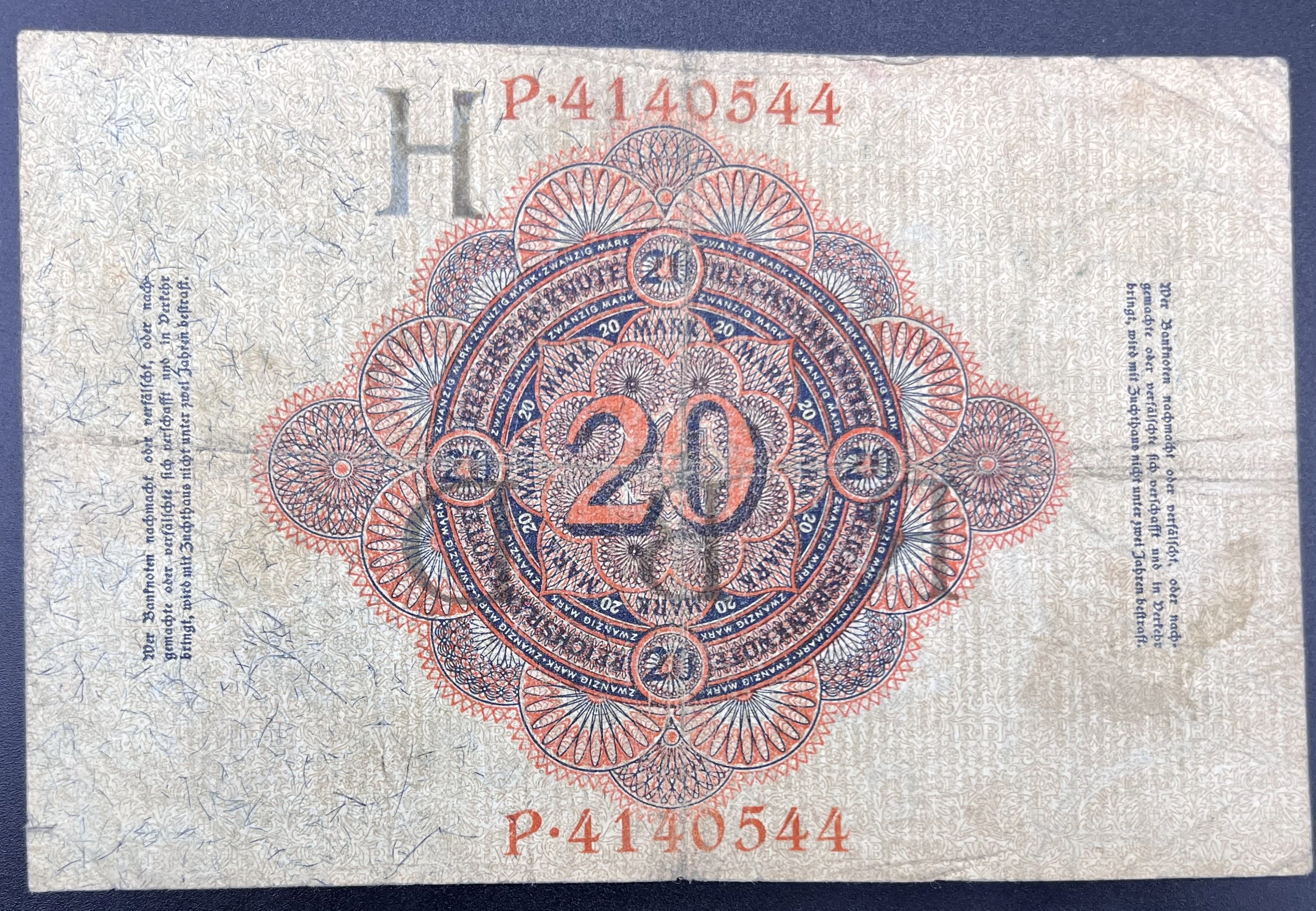 ALMANYA  20  MARK  (1914) -TEMİZ