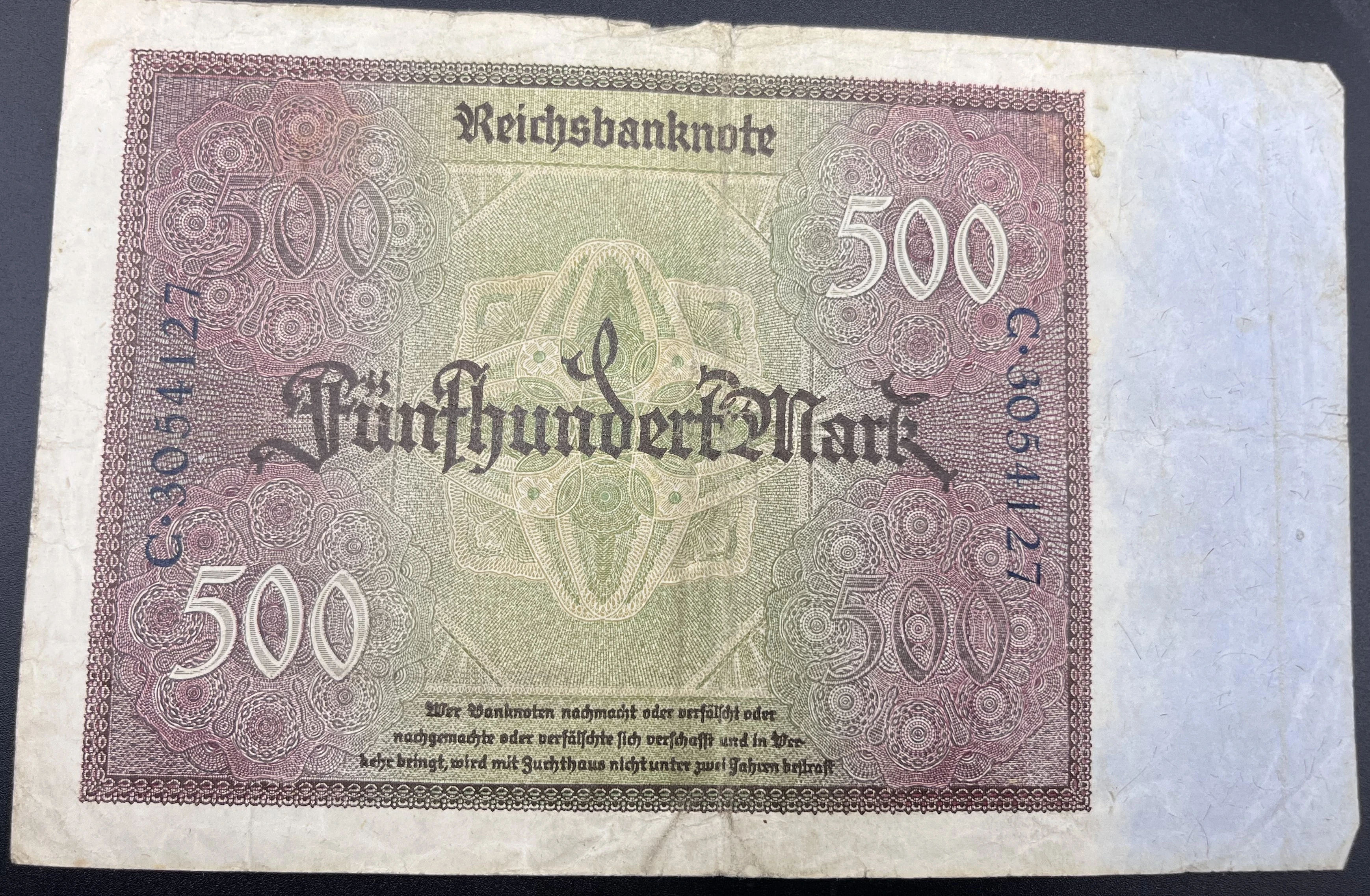 ALMANYA  500  MARK  (1906) -TEMİZ