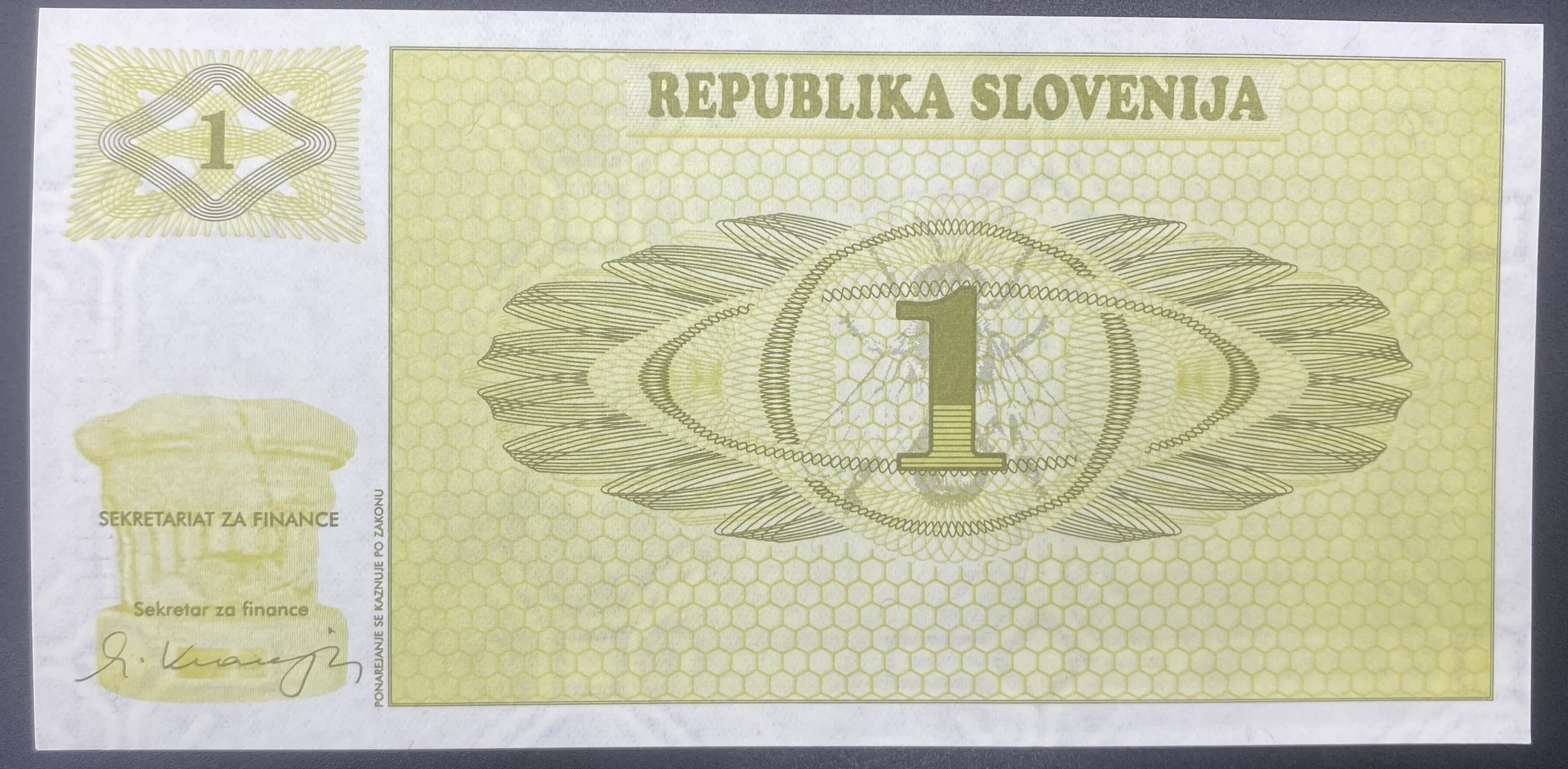 SLOVENYA   1 TOLAR  (1992)-TEMİZ