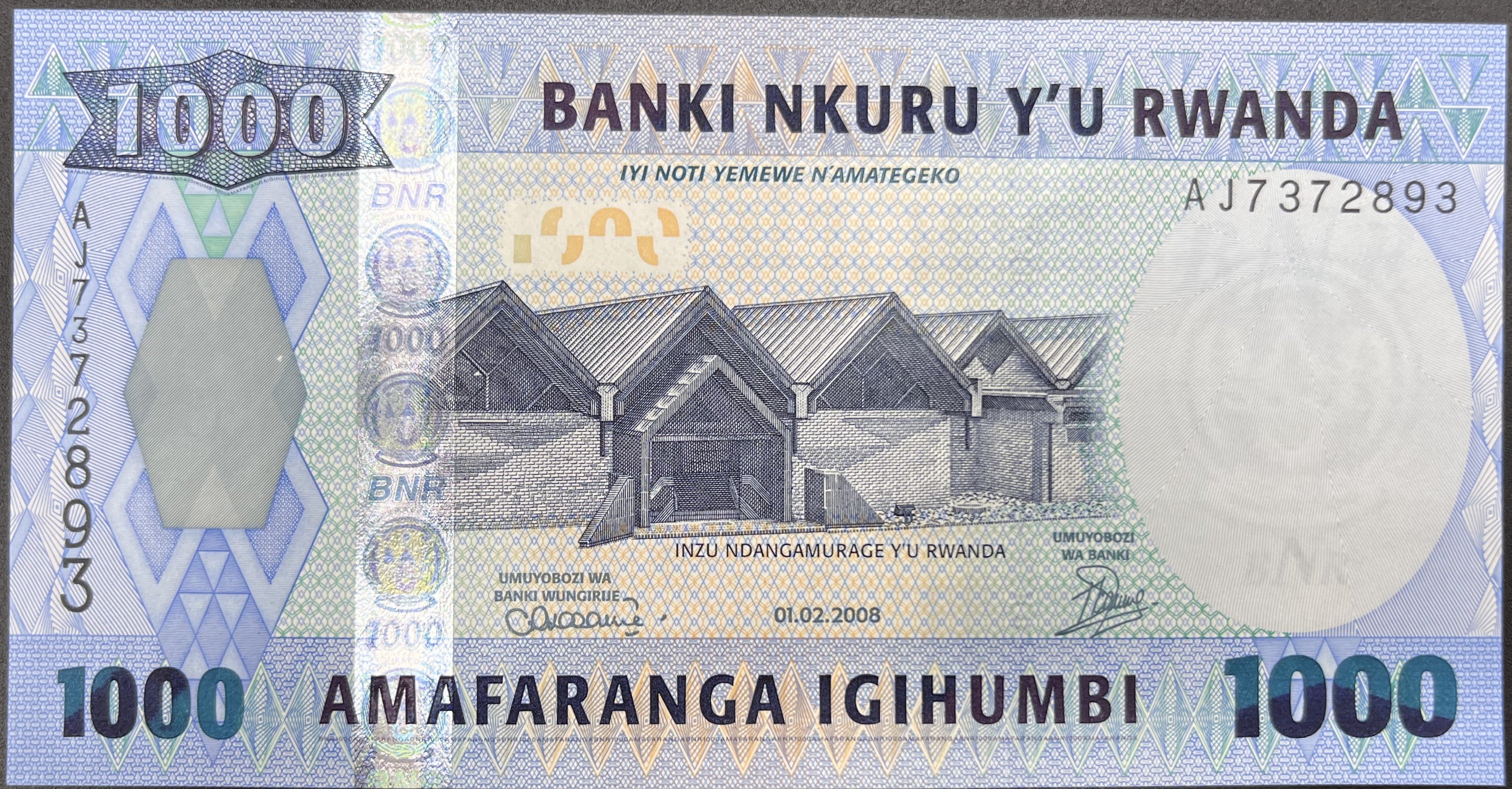 RUWANDA>1,000.00>FRANK
