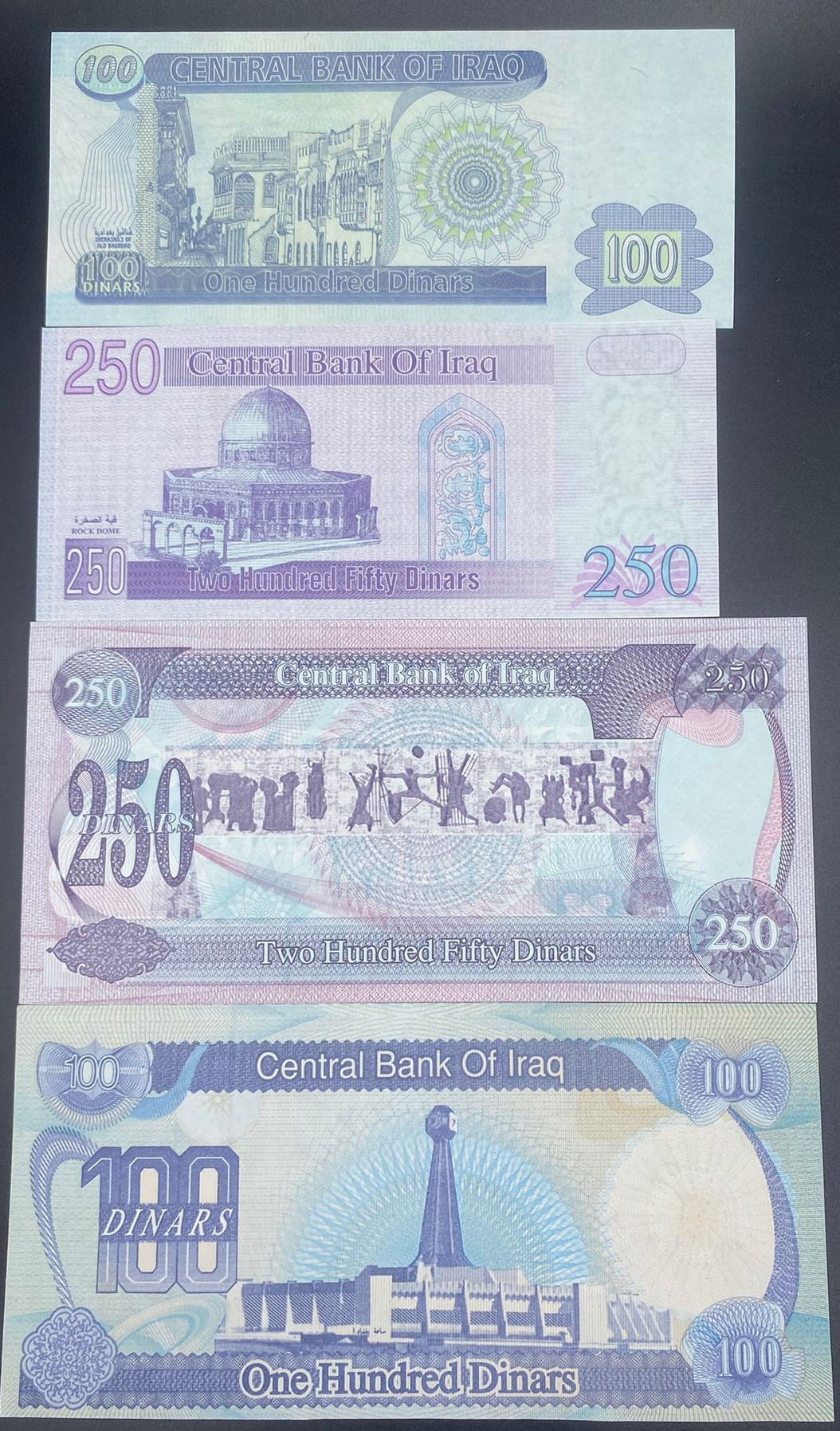 IRAK>4 LÜ SADDAM SET>DİNAR