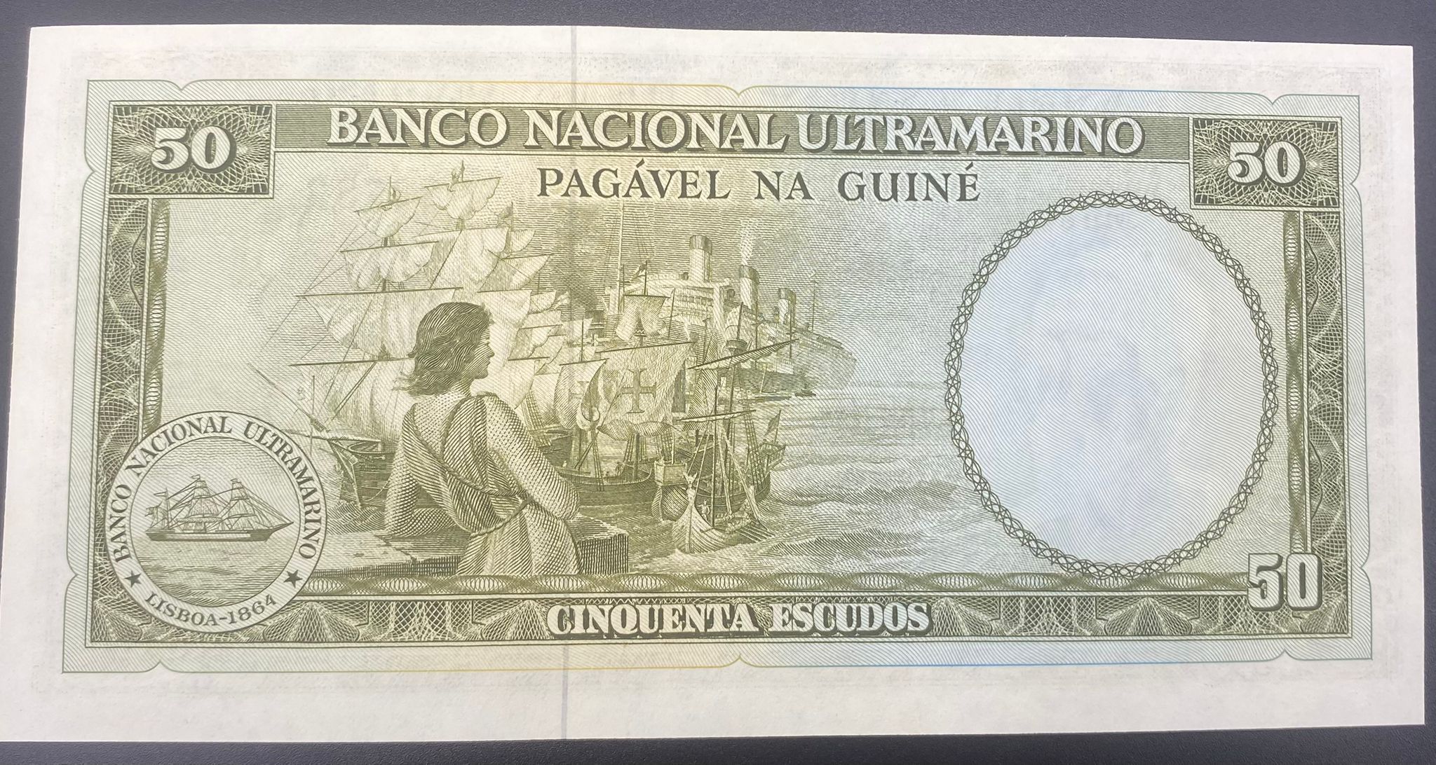 GİNE BİSSA-(PORTEKİZ GİNESİ)-50-ESCUDOS -ÇİL-1971