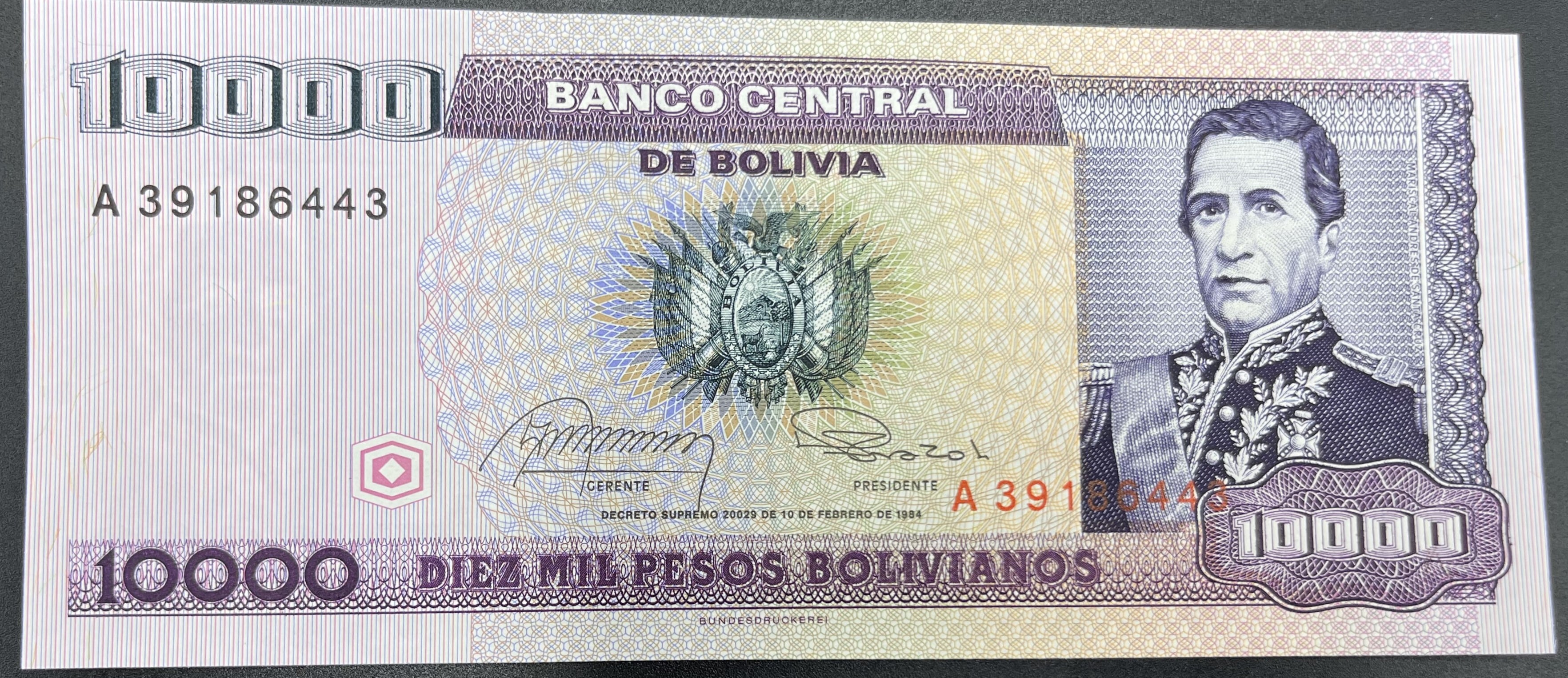 BOLİVYA>1,0000.00>PESOS