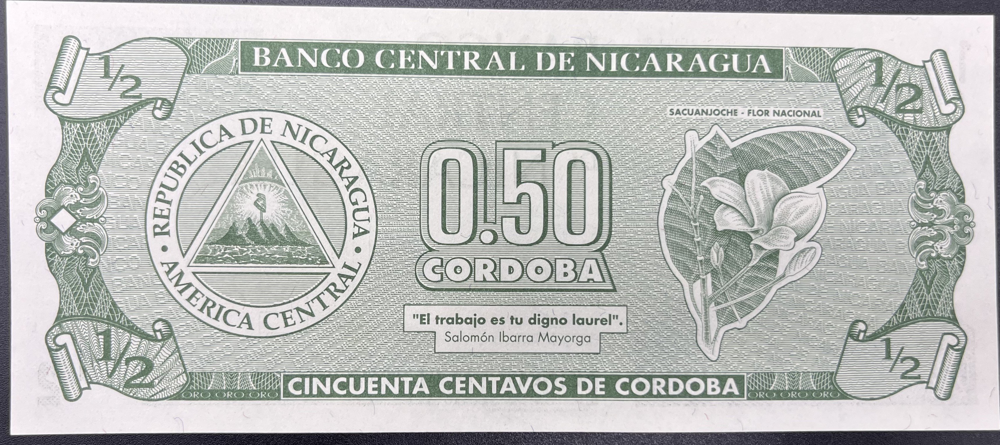 NİKARAGUA>0.50>CORDOBAS