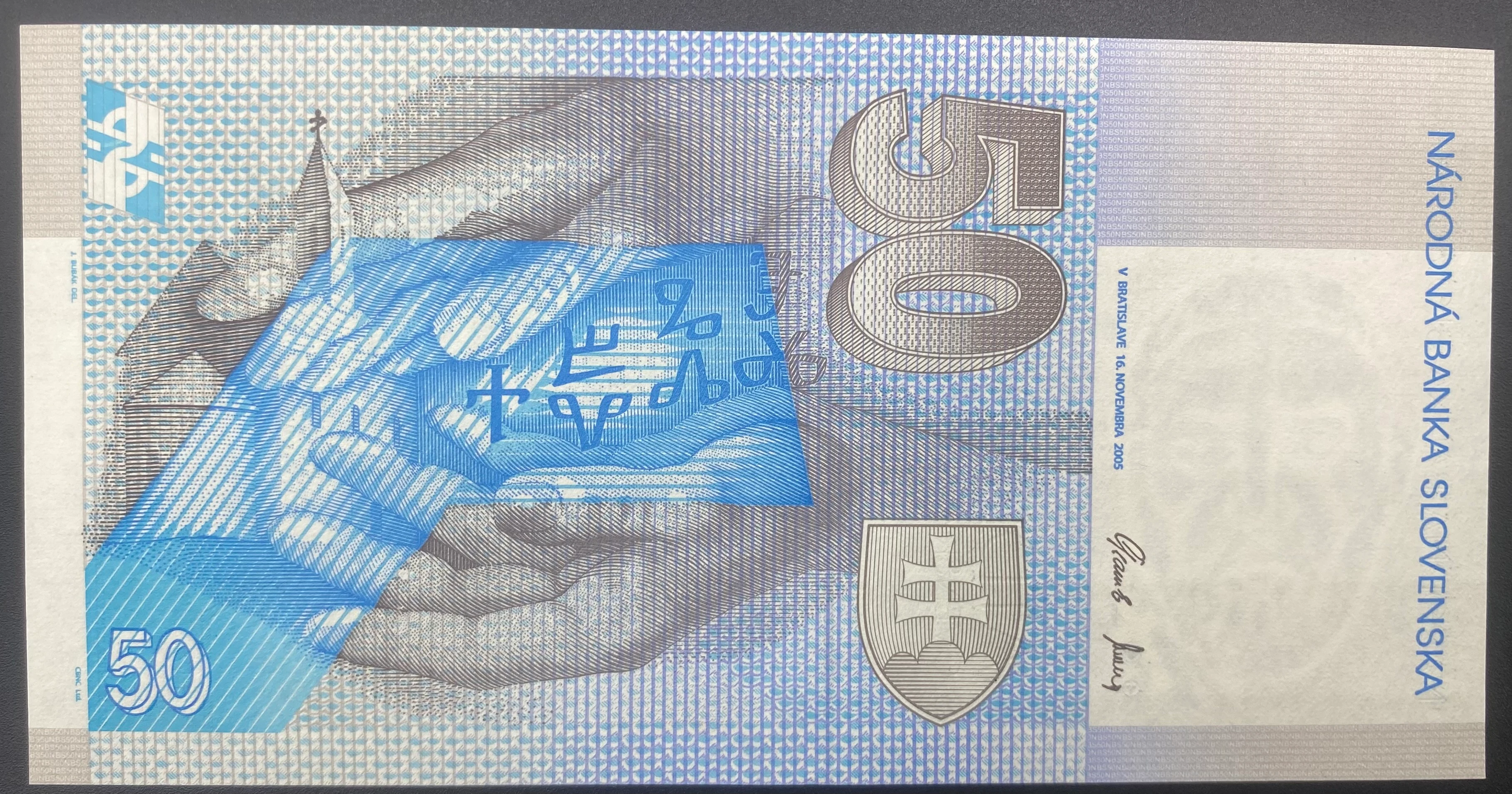 SLOVAKYA  50  KORUN  (2004)-ÇİL