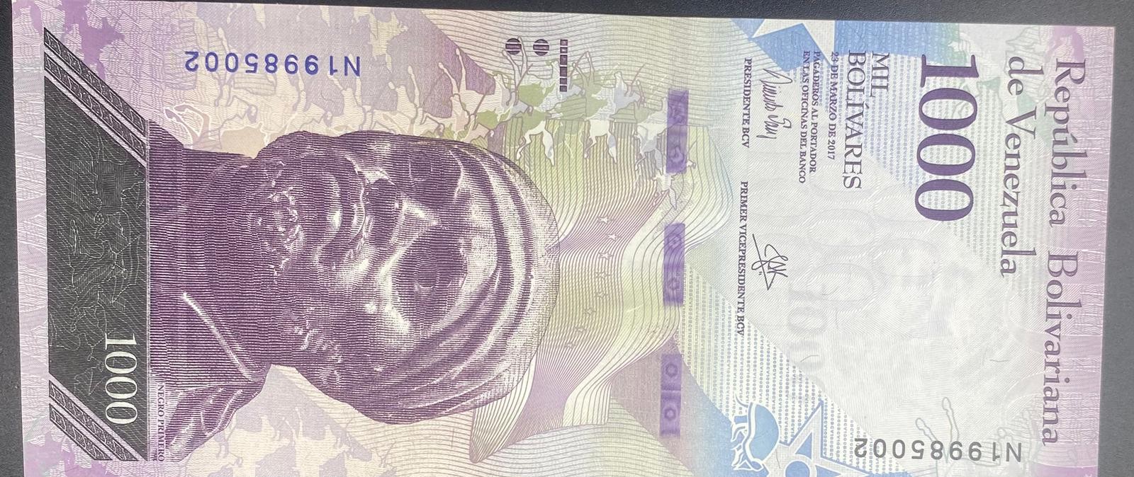 VENEZUELLA>1000.00>BOLİVAR