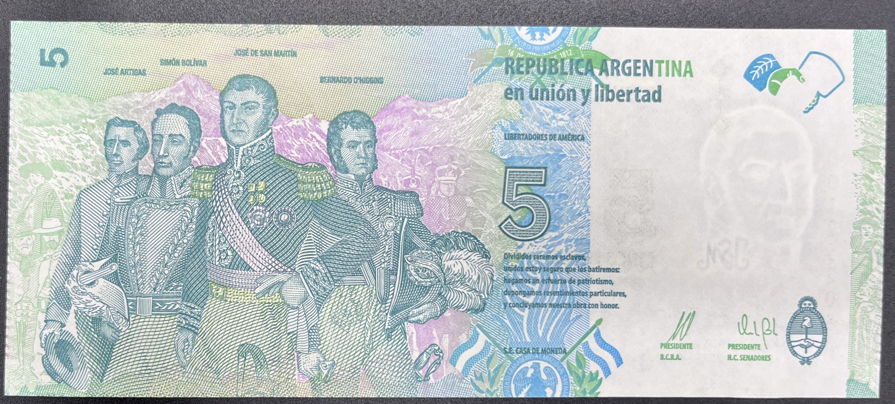 ARJANTİN>5.00>PESOS