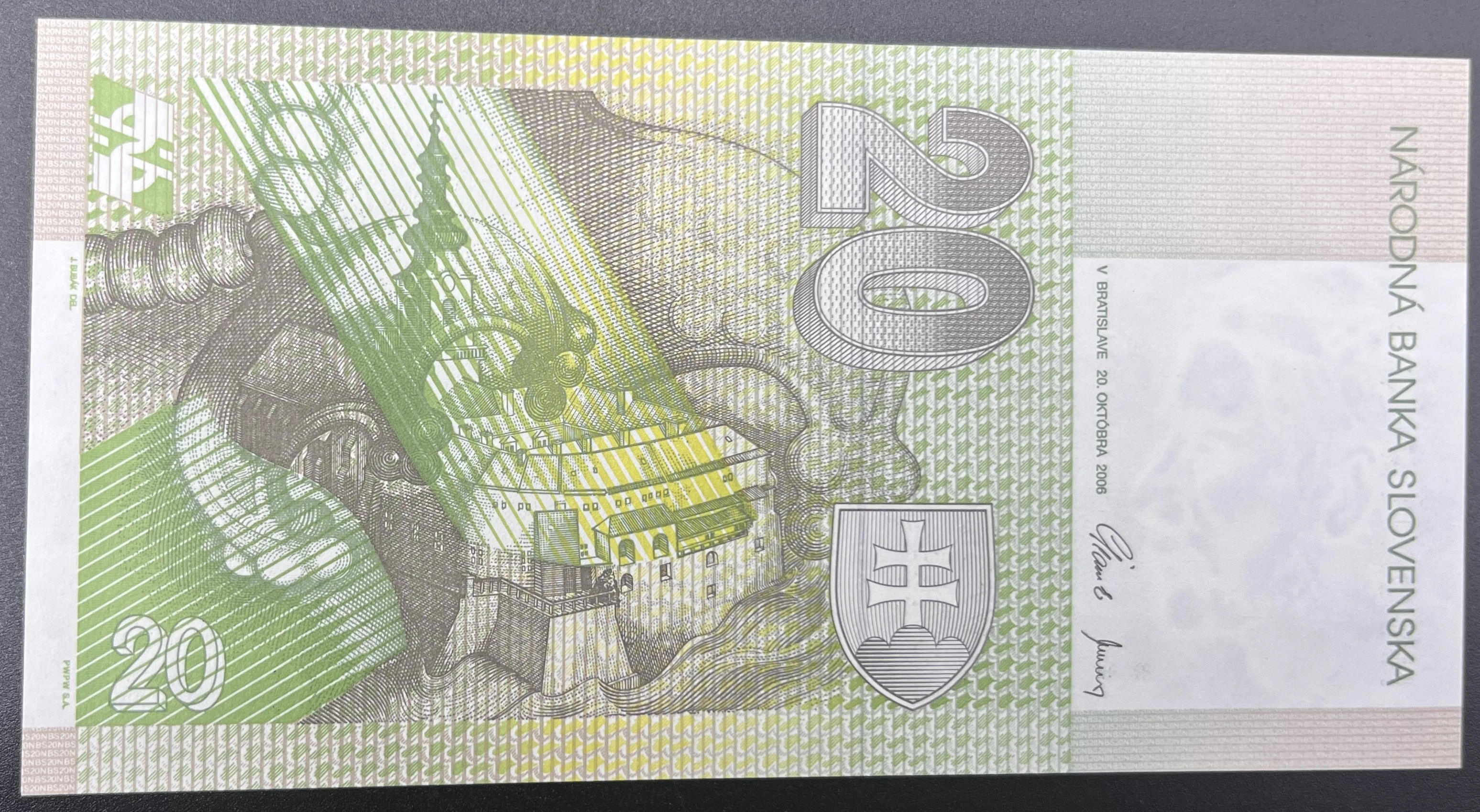 SLOVAKYA  20  KORUN  (2004)-ÇİL