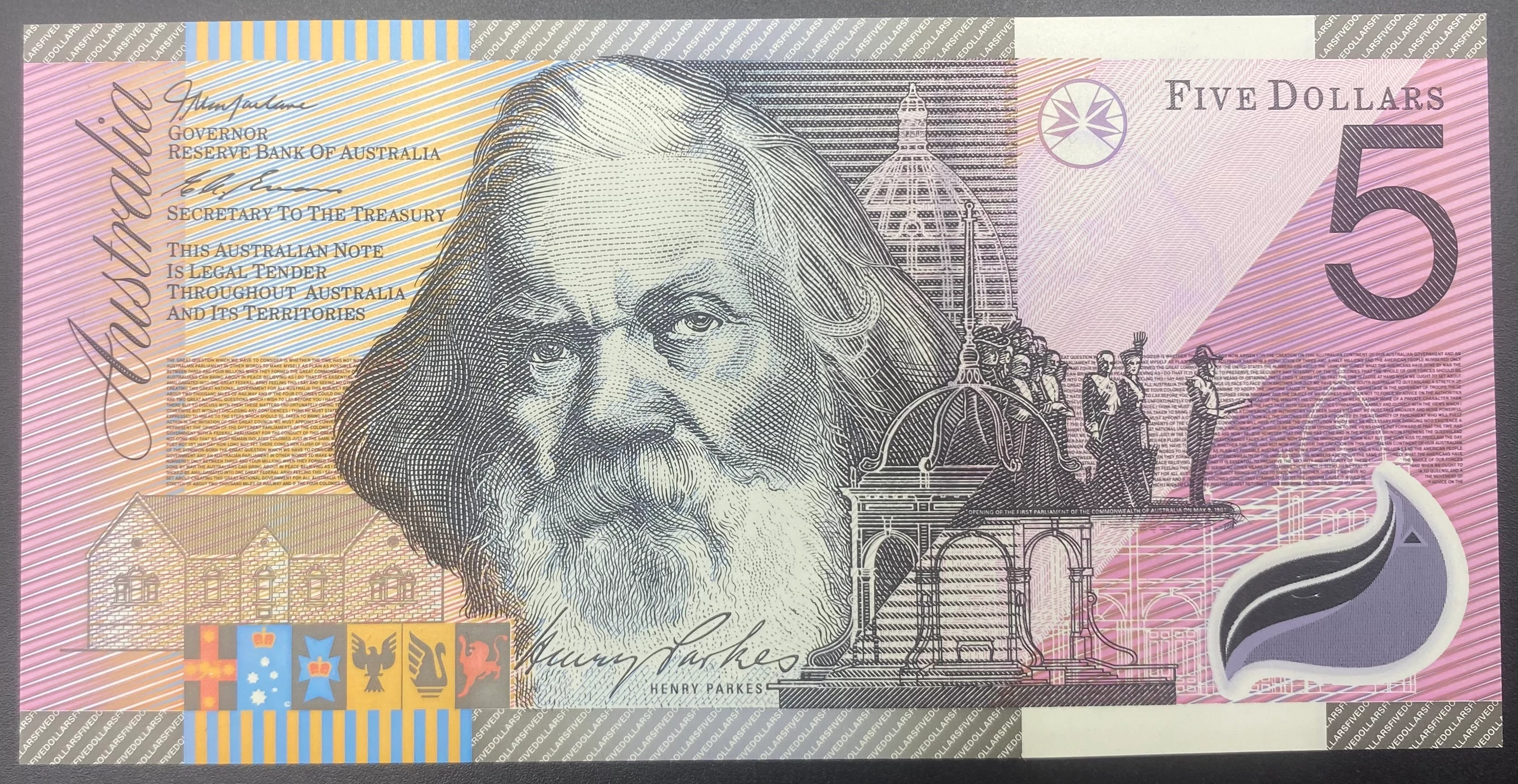 AVUSRURALYA  5  DOLAR  (1992)-ÇİL