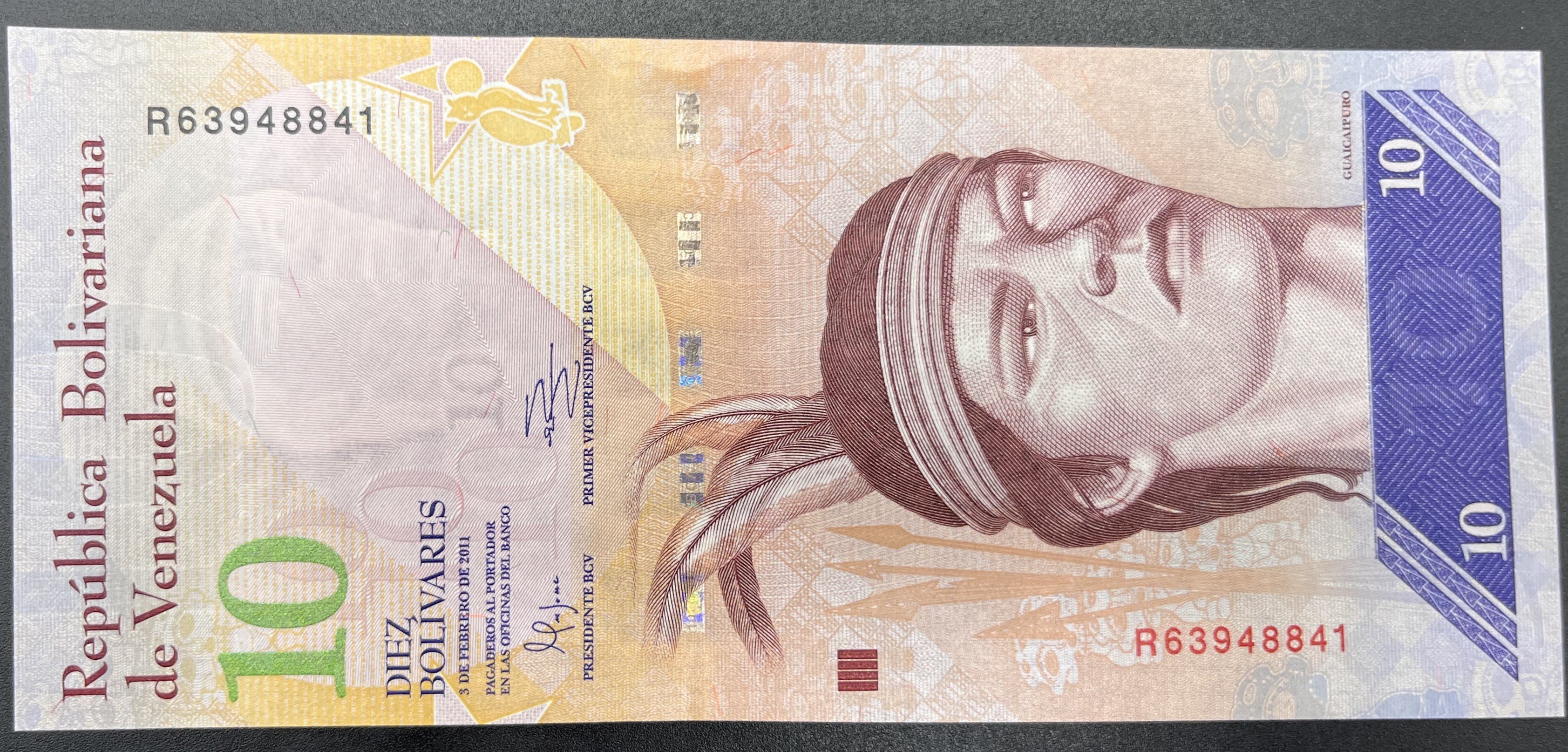 VENEZUELLA>10.00>BOLİVAR
