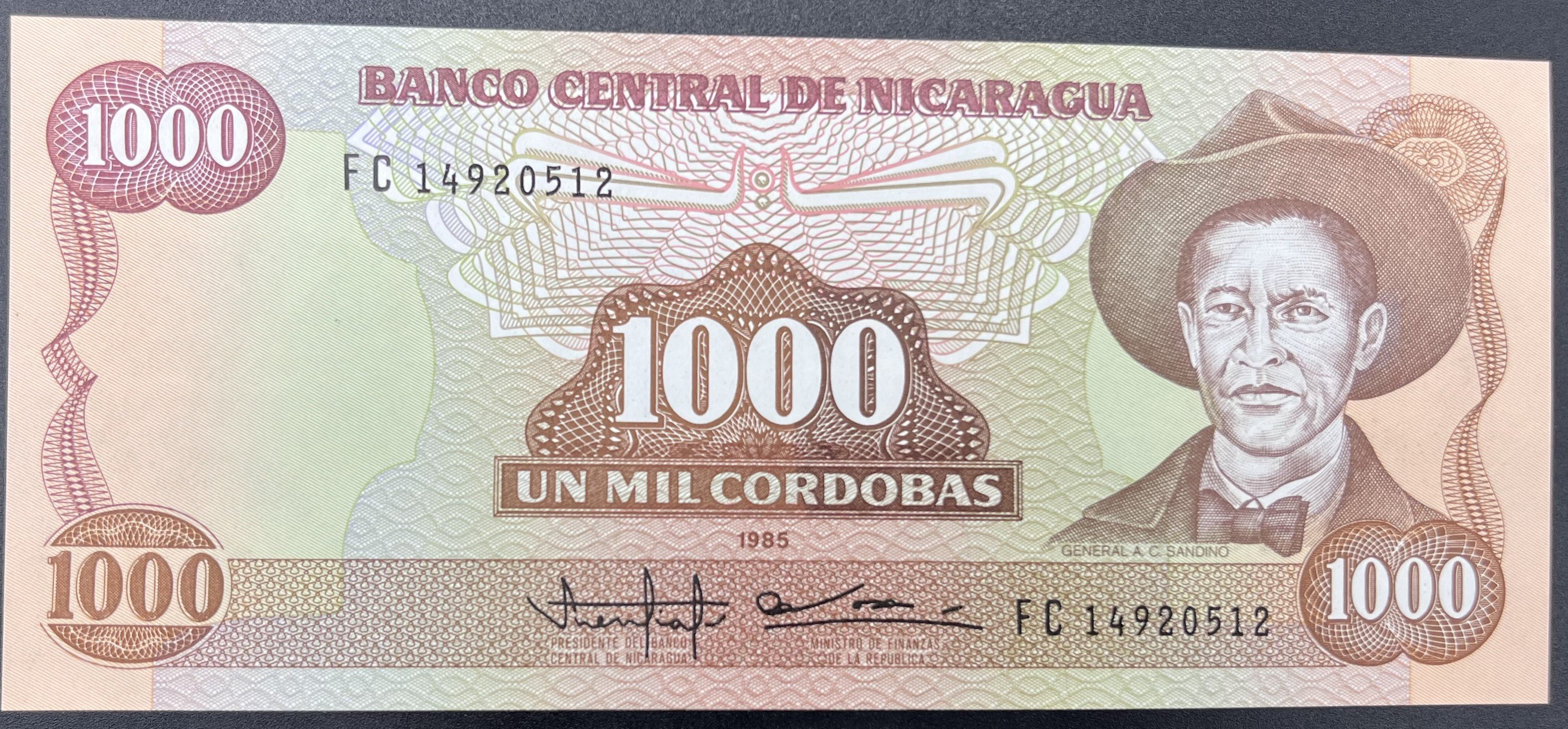 NİKARAGUA>1,000.00>CORDOBAS