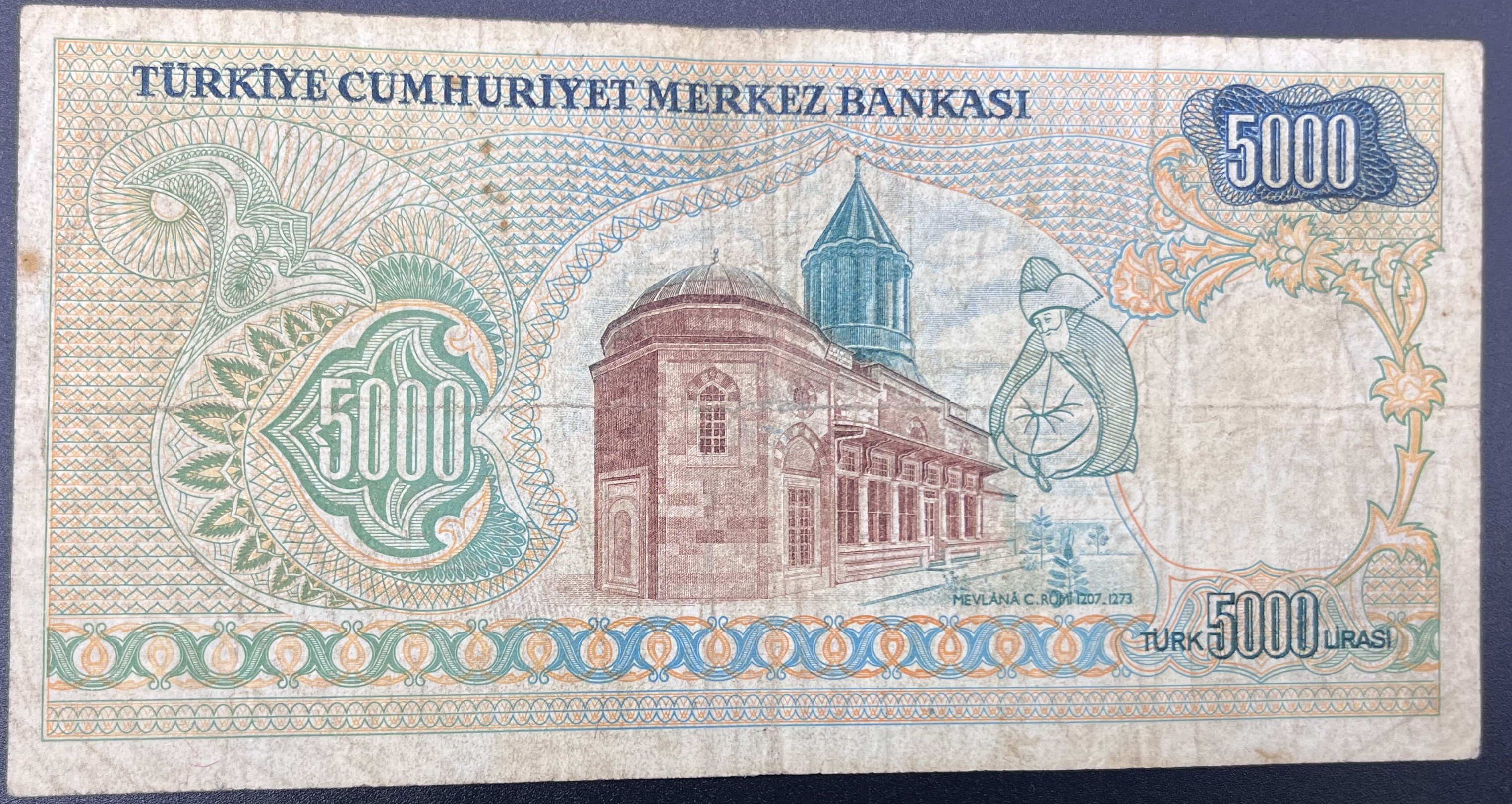 7.EMİSYON>5000>TL..KÜÇÜK MEVLANA