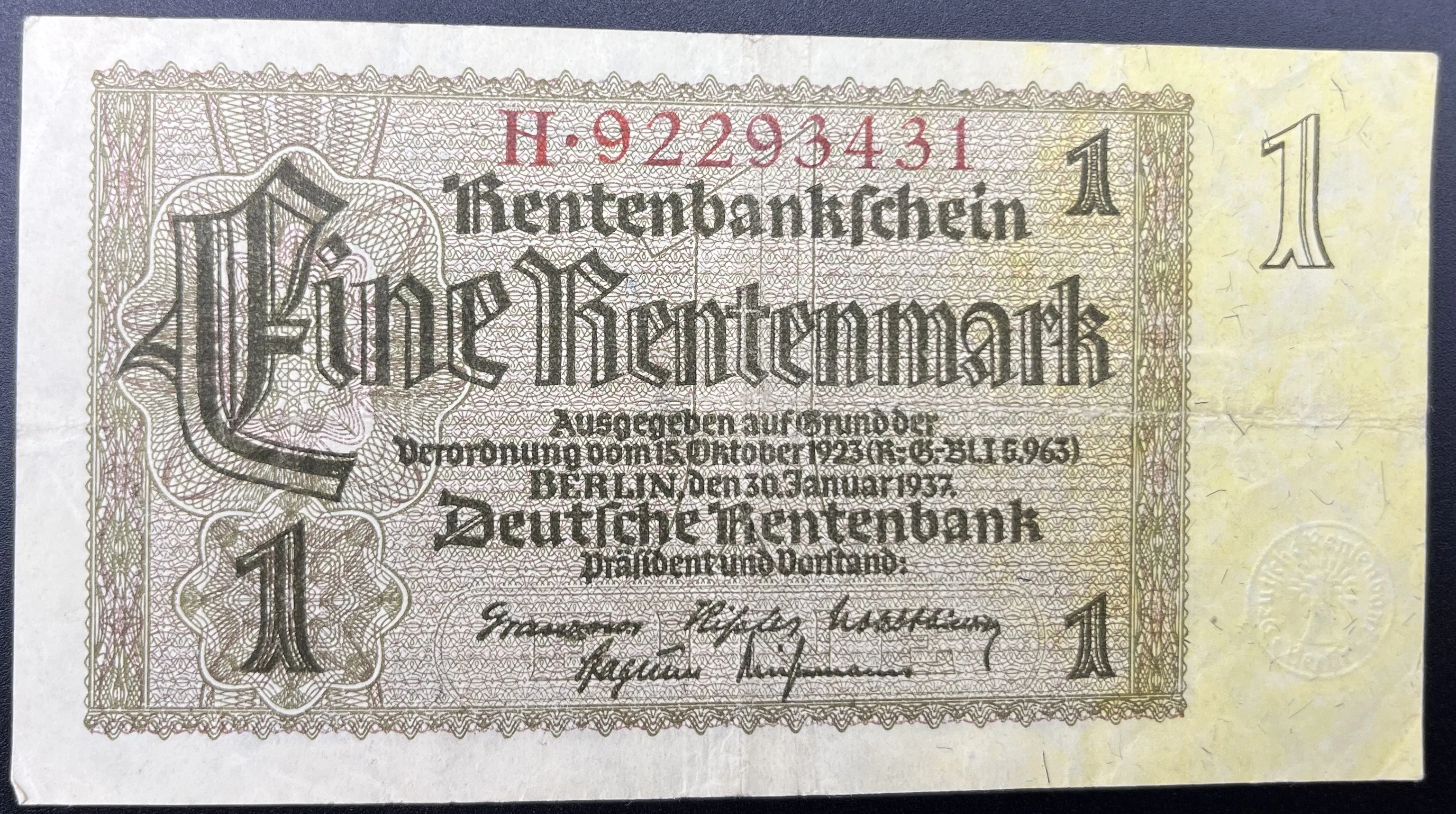 ALMANYA  1  MARK  (1923) -TEMİZ