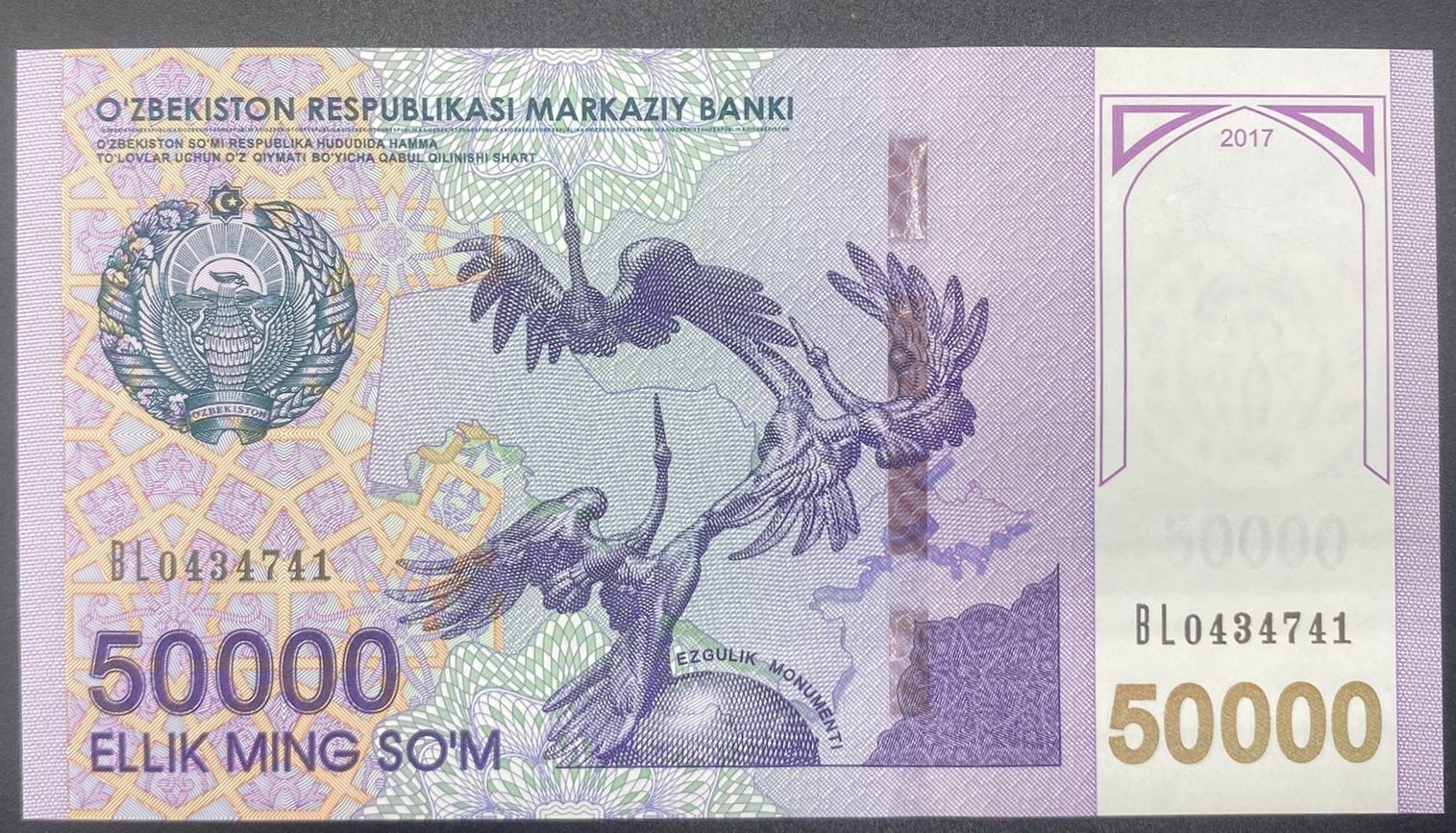 ÖZBEKİSTAN>50,000.00>MANAT